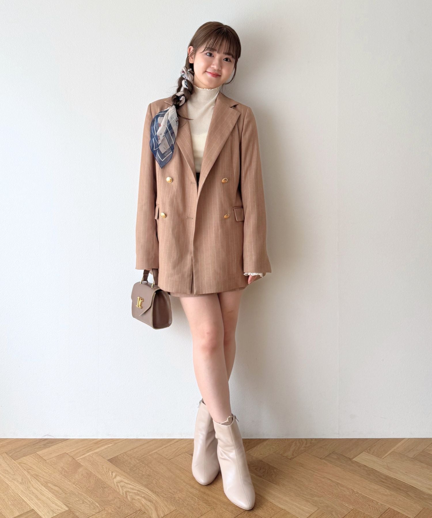 ダブルブレストストライプジャケット