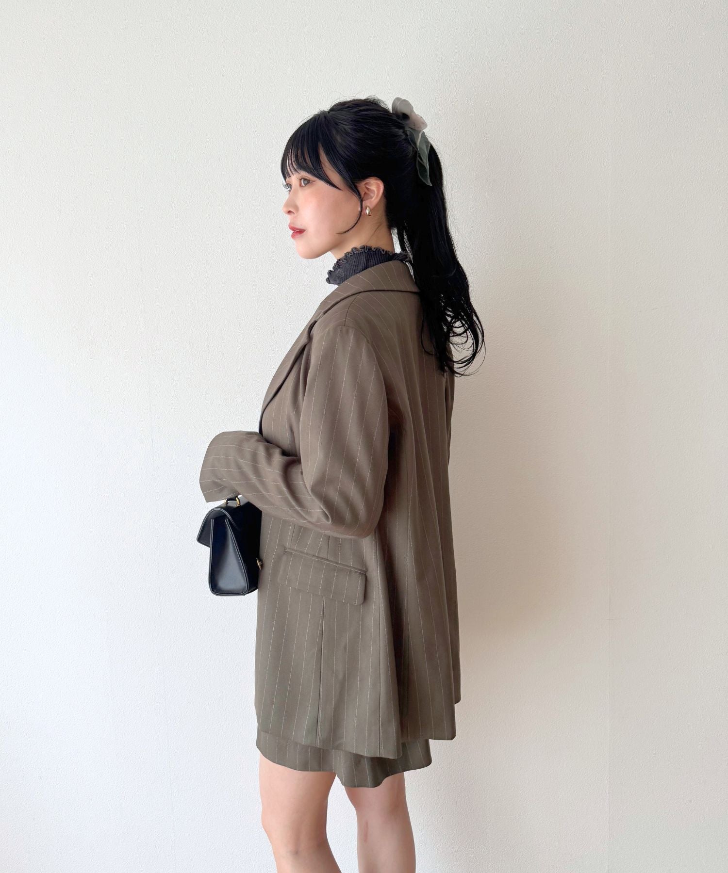 ダブルブレストストライプジャケット