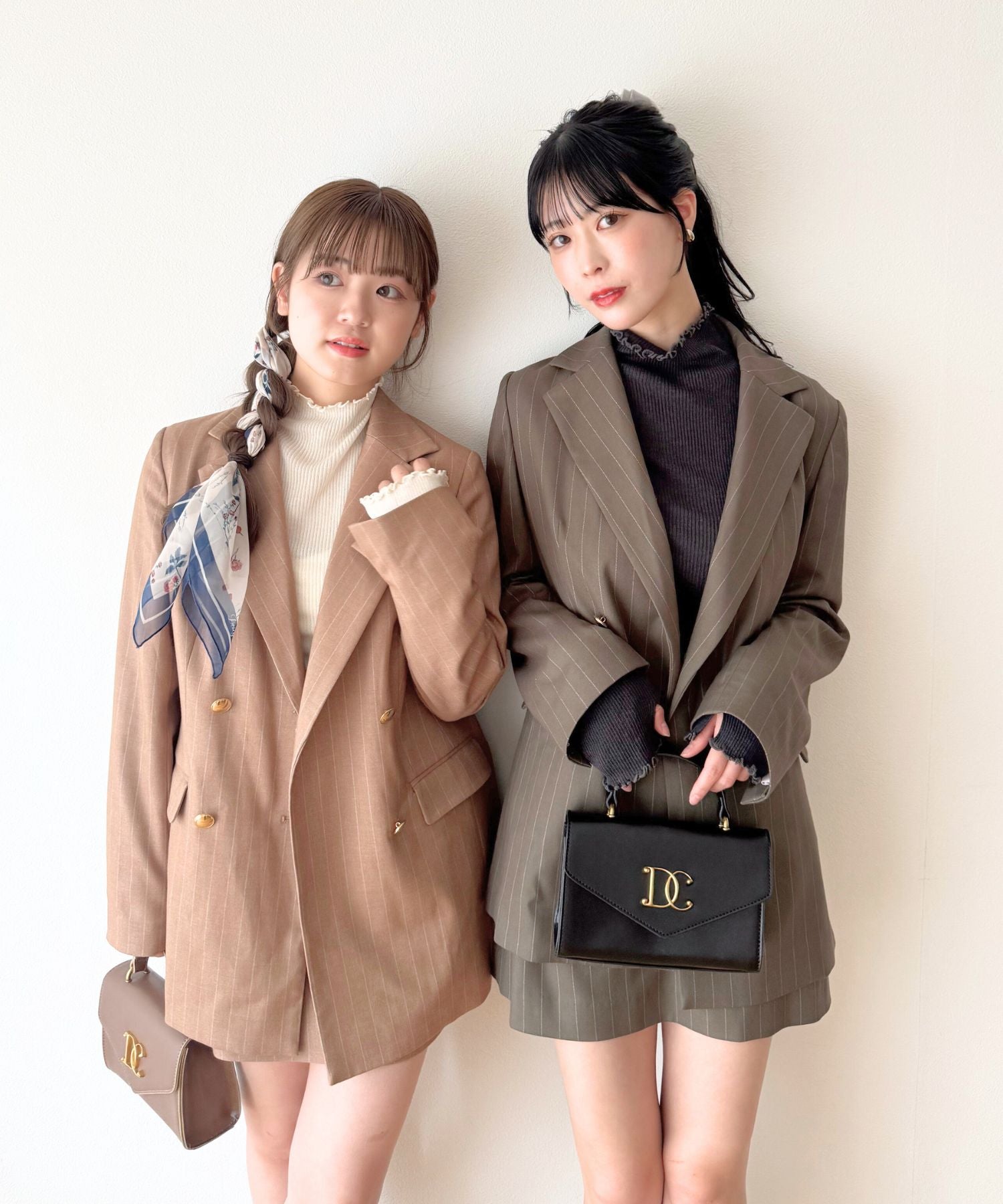 ダブルブレストストライプジャケット