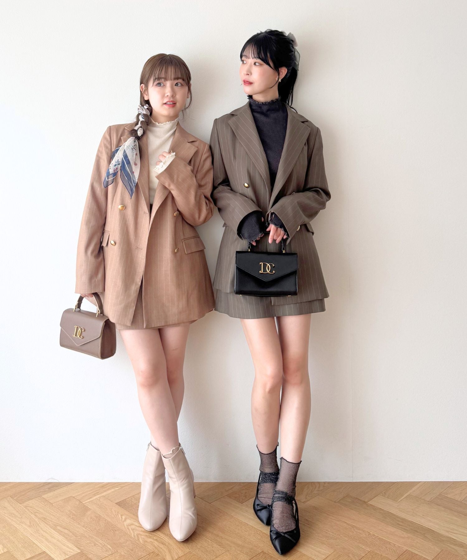 ダブルブレストストライプジャケット