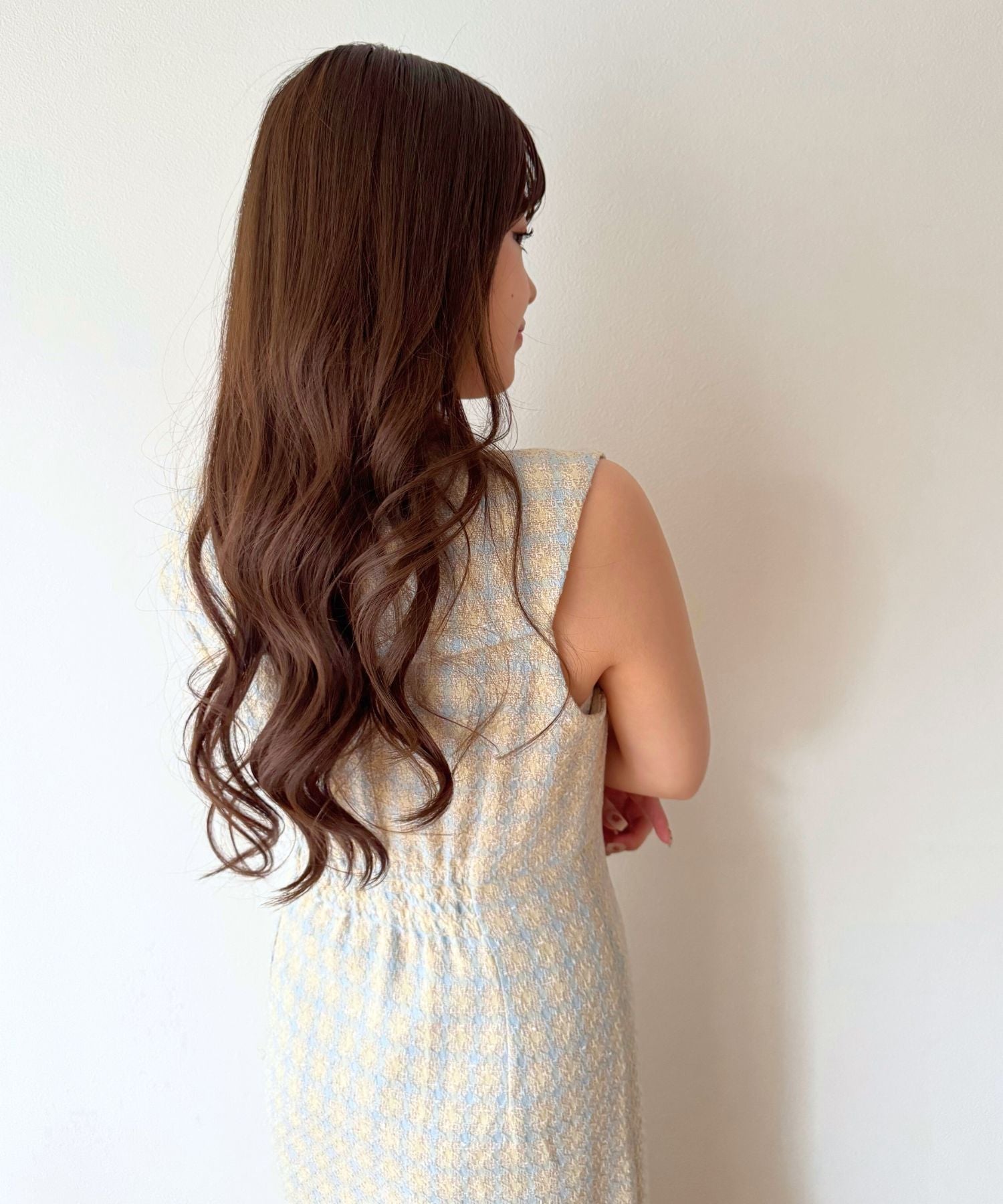 ドビーチェックセーラーカラーワンピース