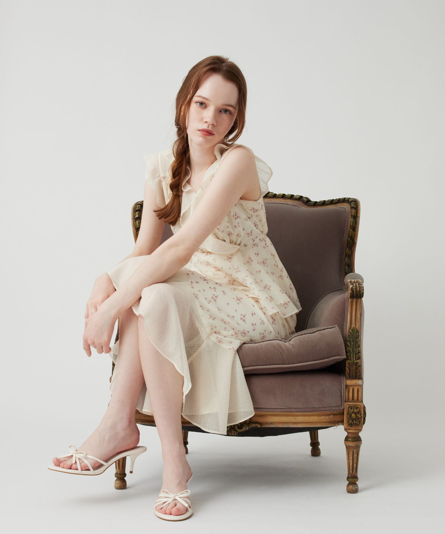 ドットフルールMIXブラウス