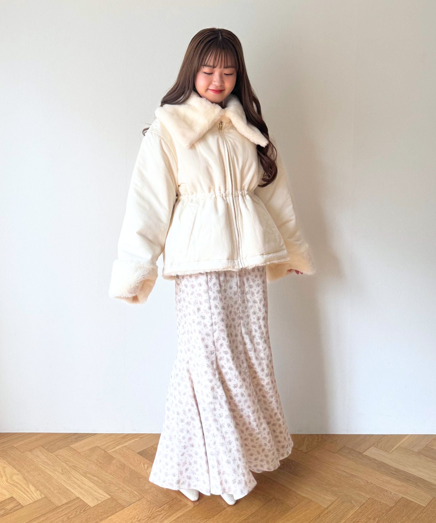 【予約】エコファーリバーシブルパファーコート