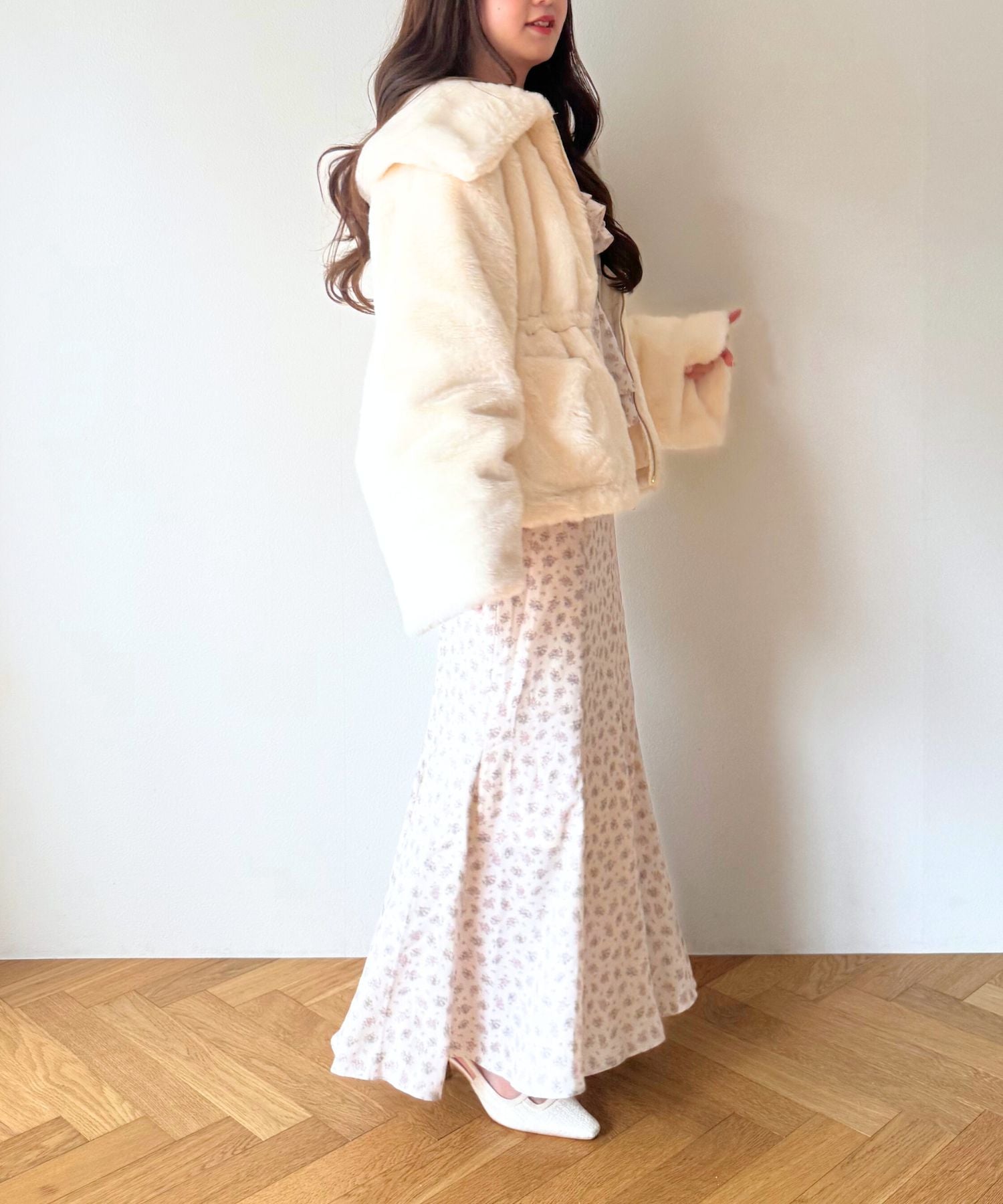 【予約】エコファーリバーシブルパファーコート