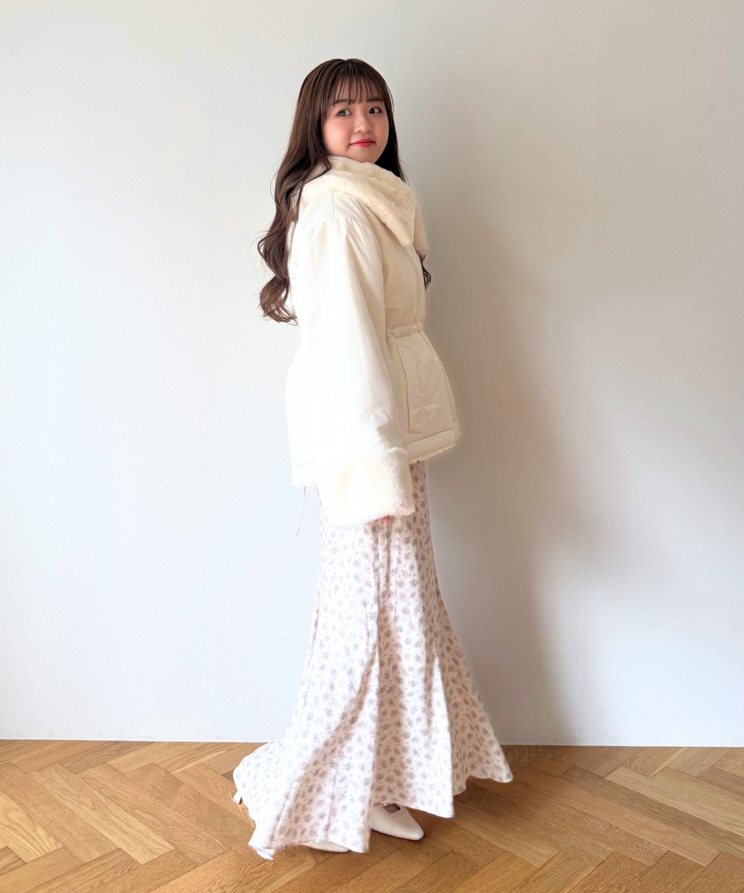 【予約】エコファーリバーシブルパファーコート