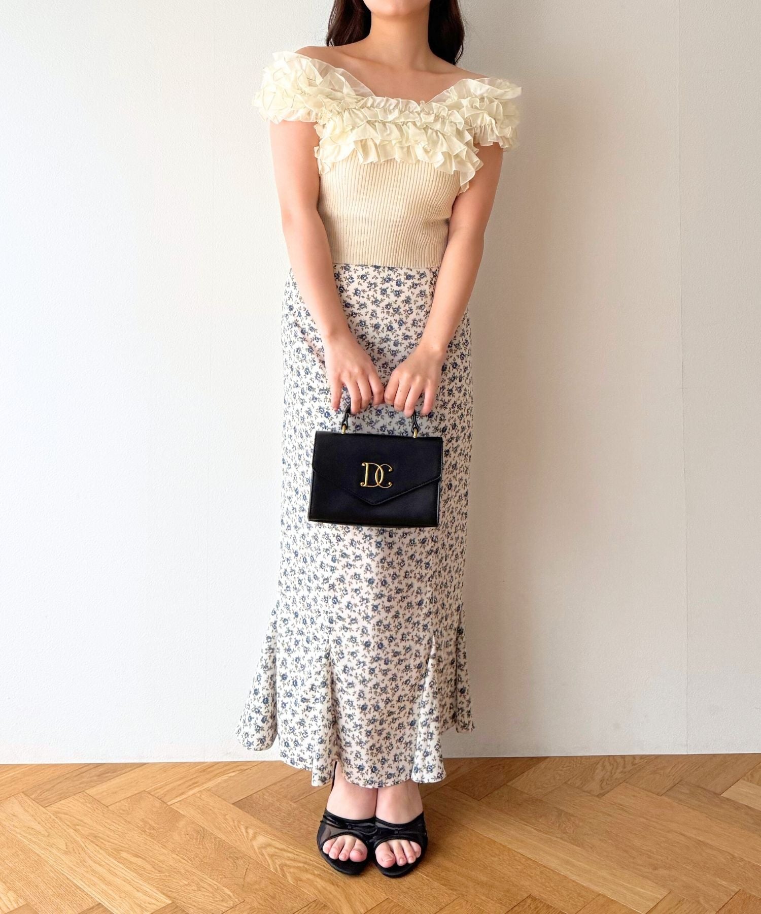 フリル2wayオフショルニット