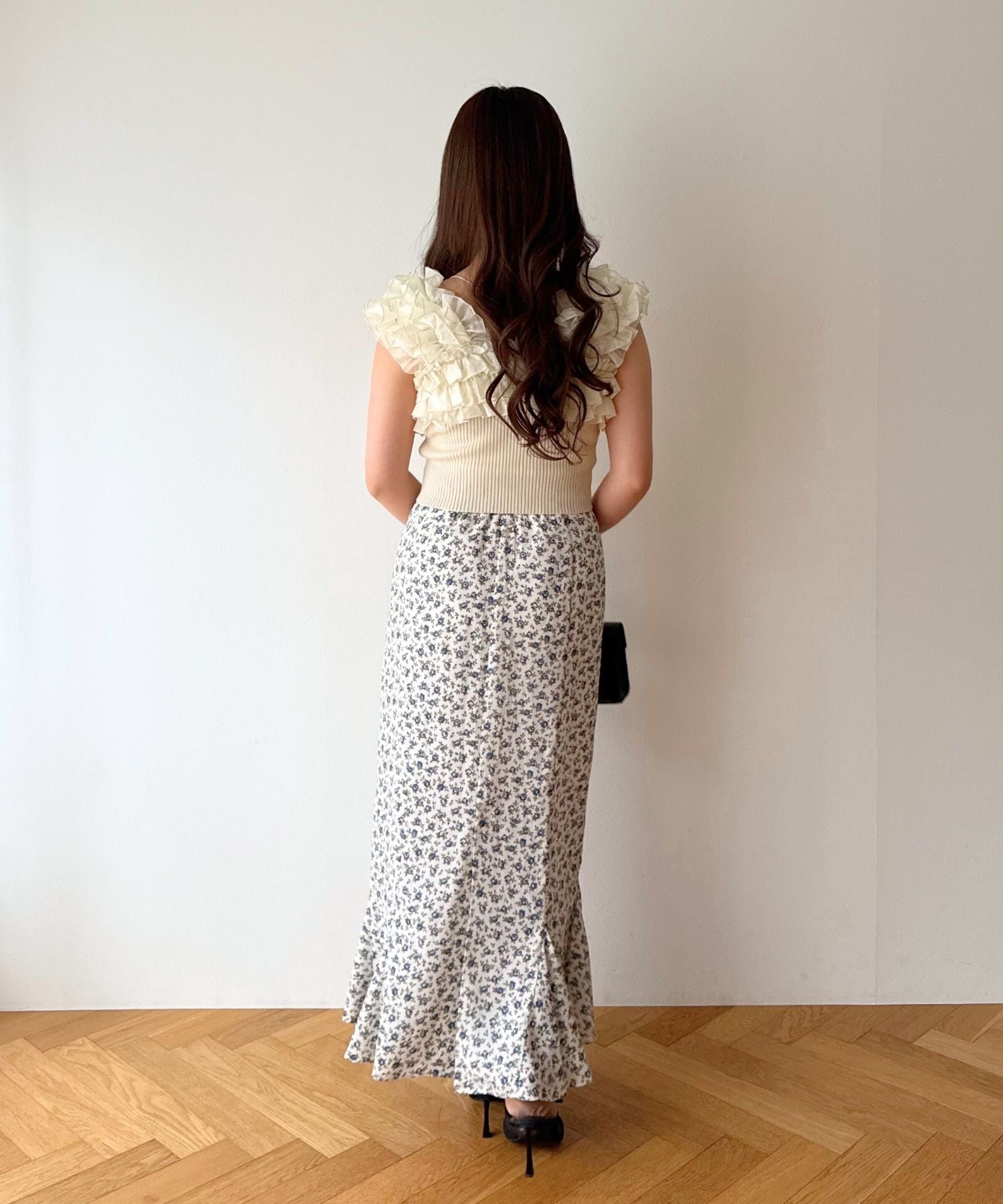 フリル2wayオフショルニット