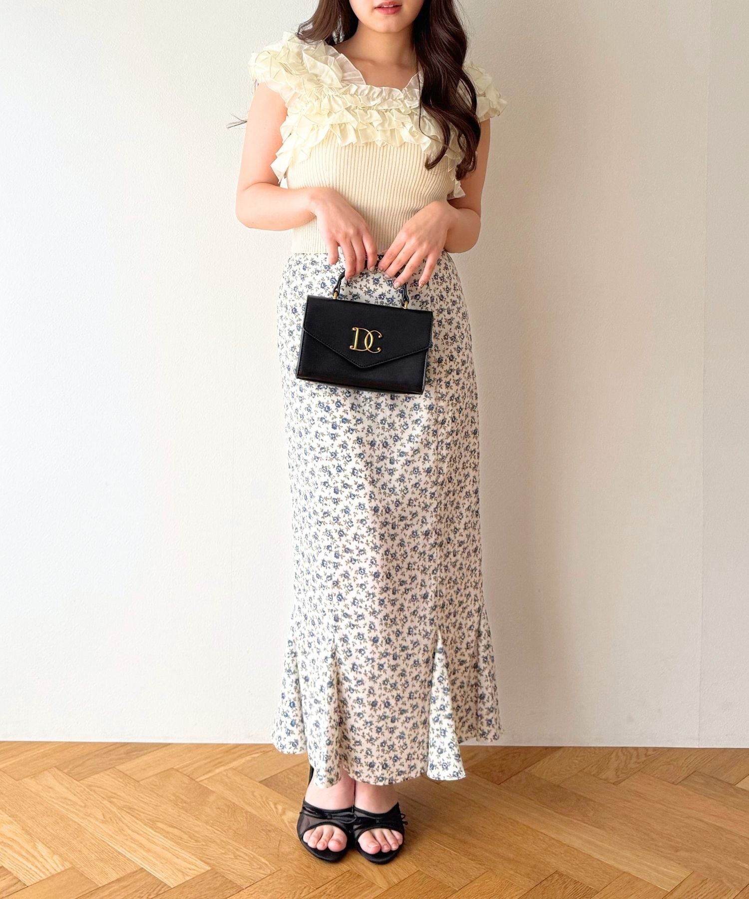 フリル2wayオフショルニット