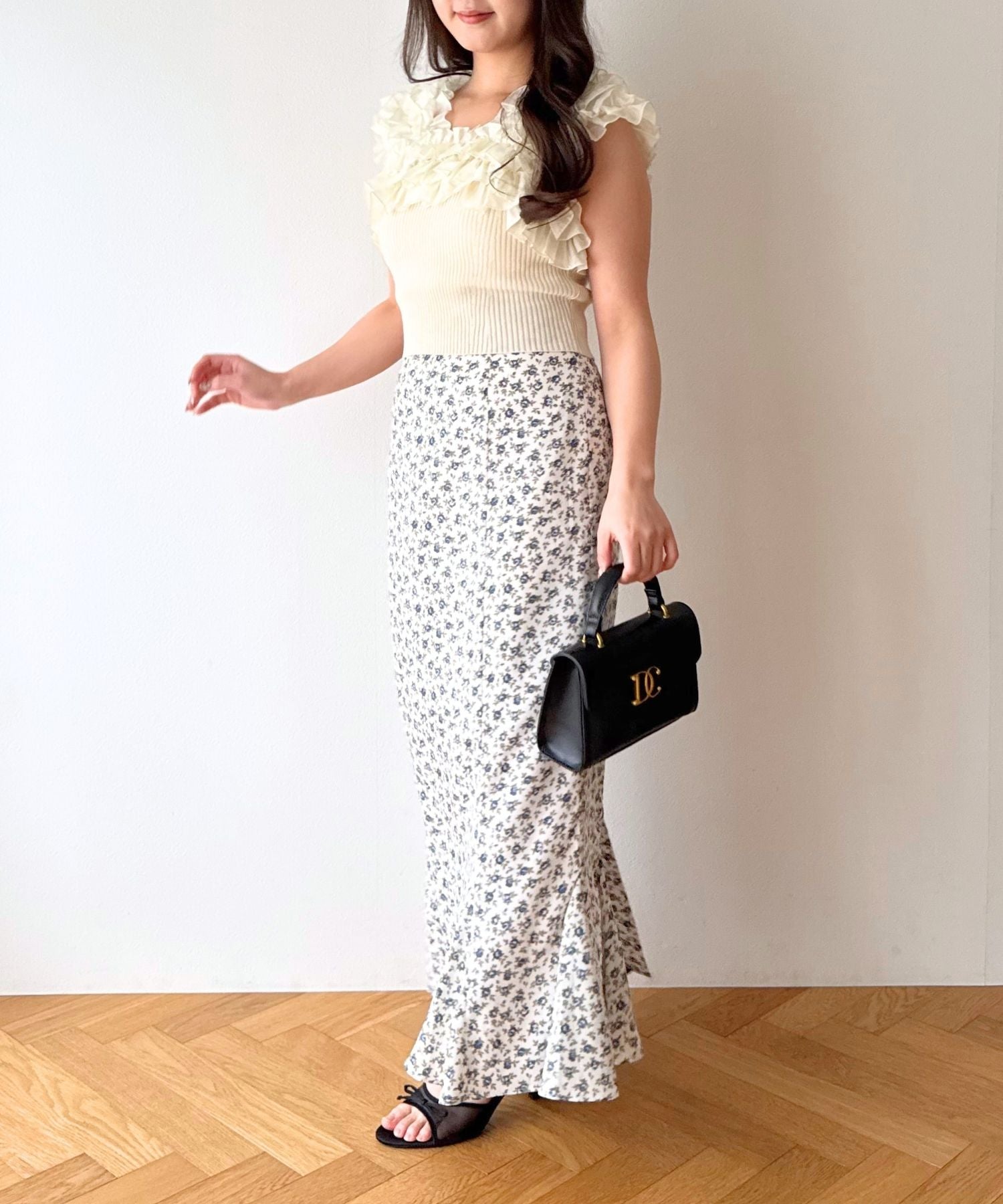 フリル2wayオフショルニット