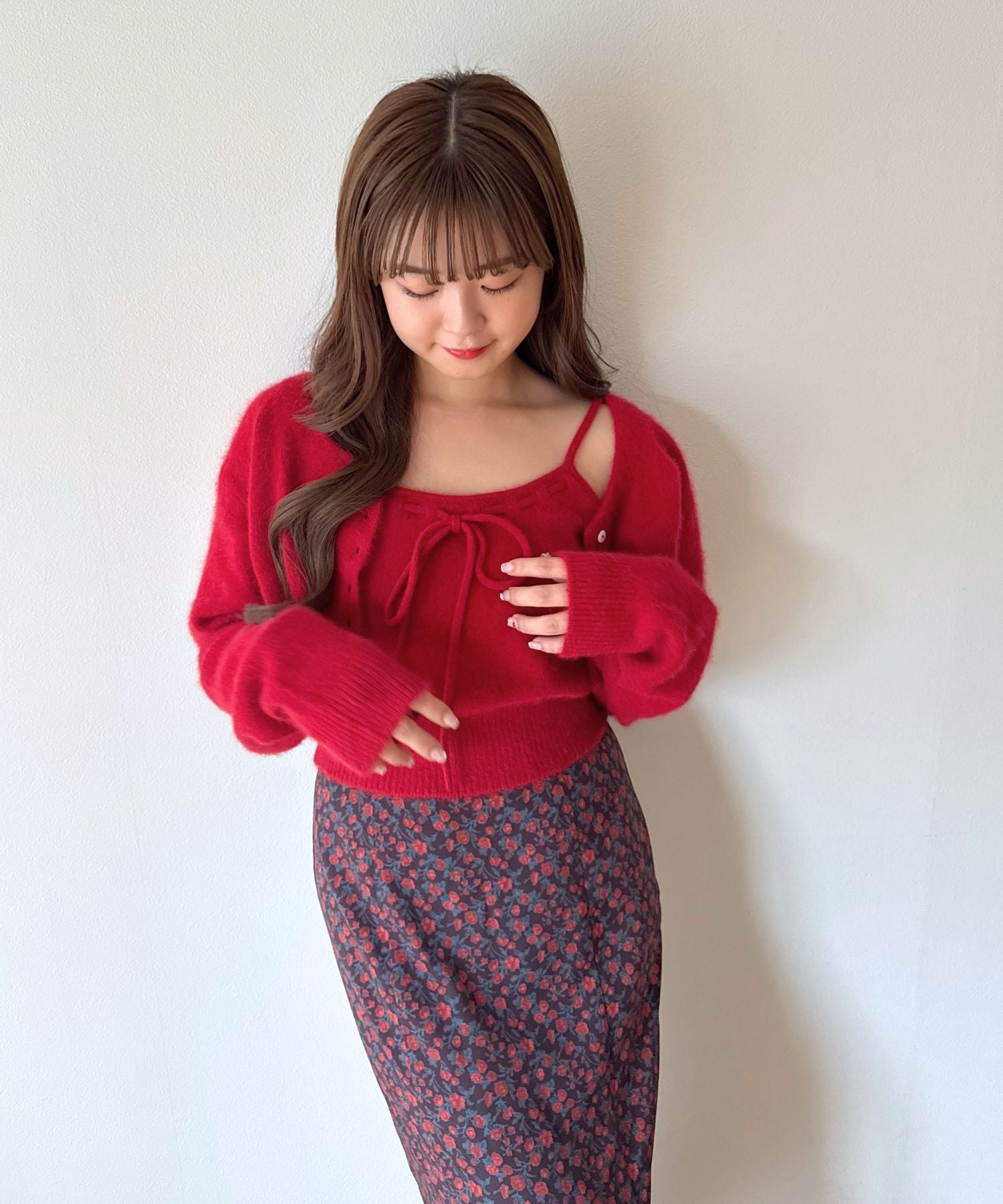 Fox blend キャミセットカーディガン