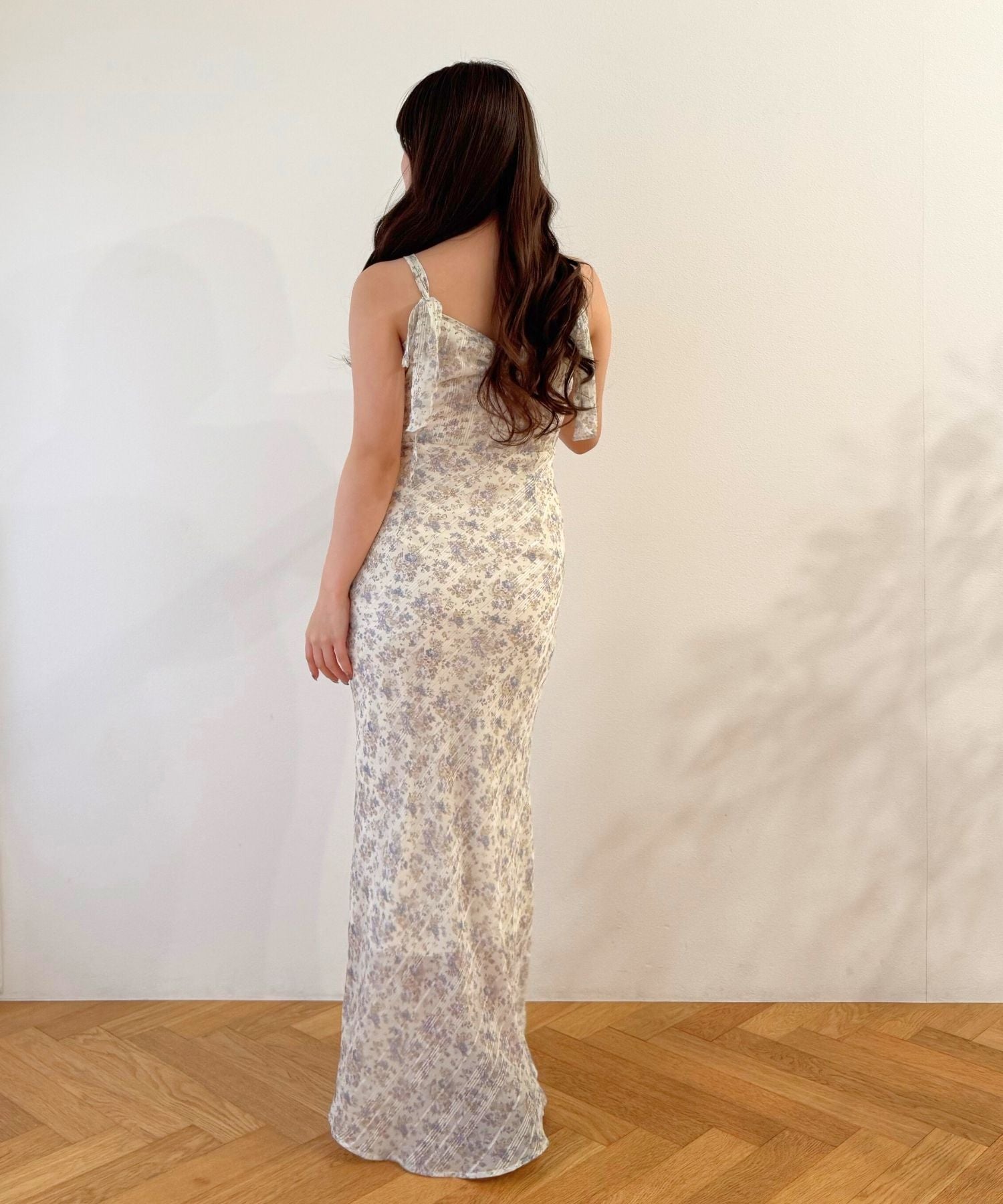 【予約】フルールラメシフォンキャミドレス