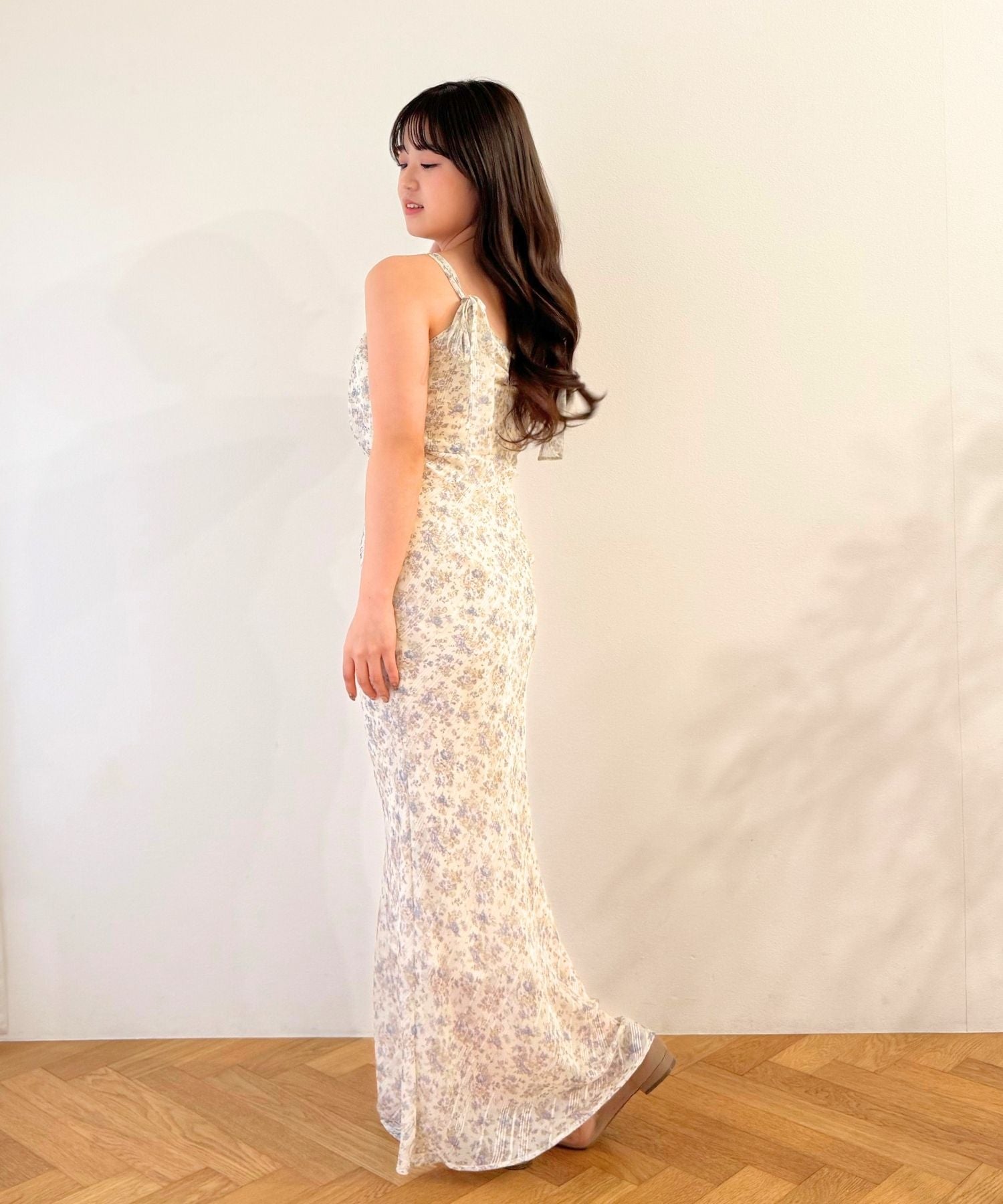 フルールラメシフォンキャミドレス