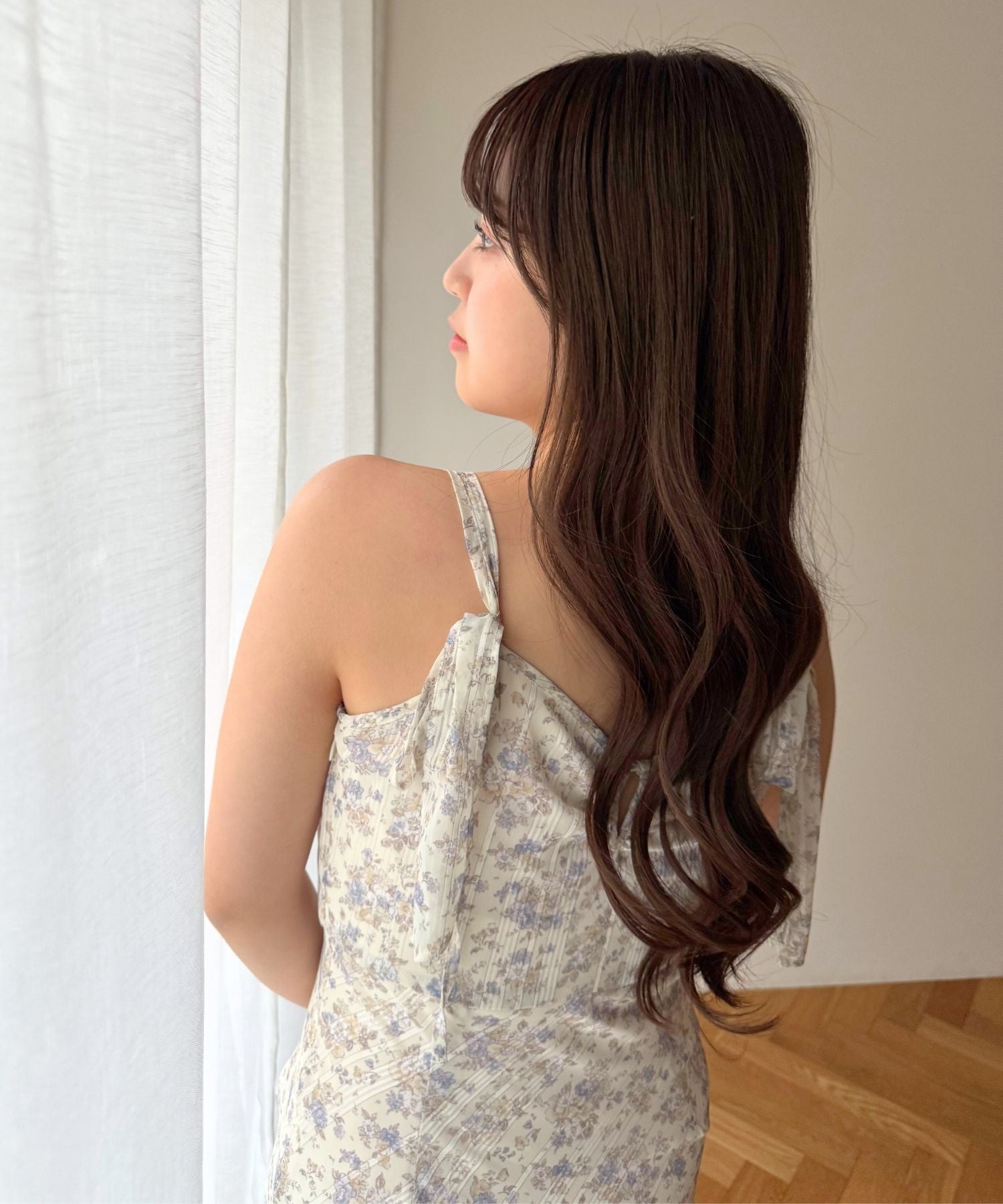 フルールラメシフォンキャミドレス