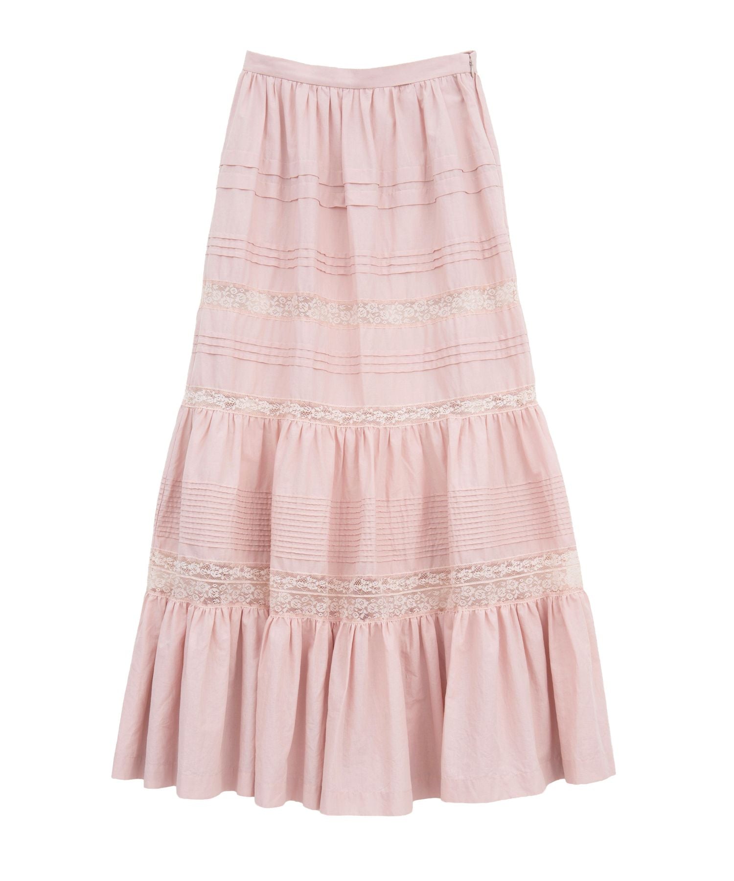 レースMIXティアードスカート