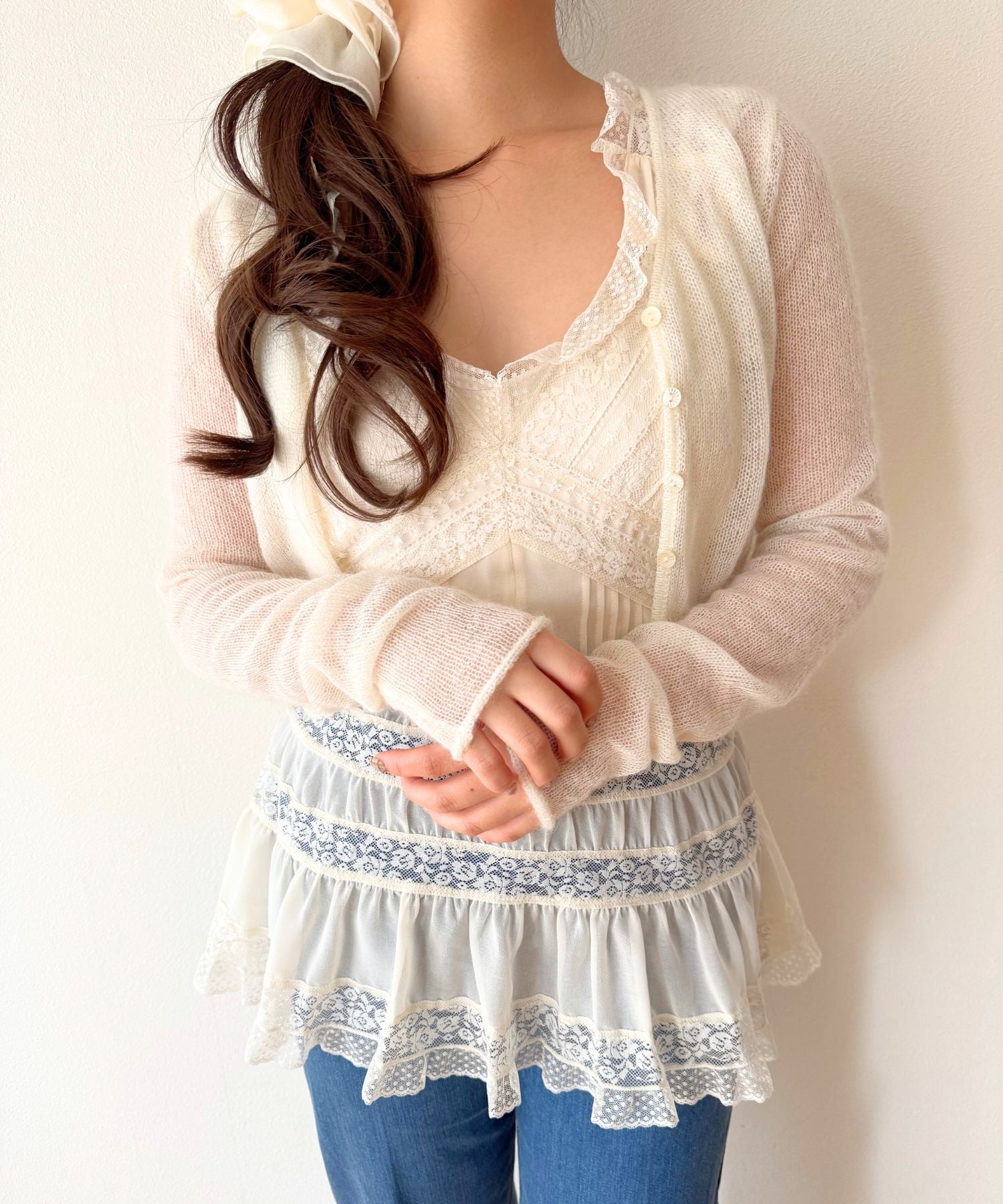 【予約】キッドモヘヤシアーカーディガン