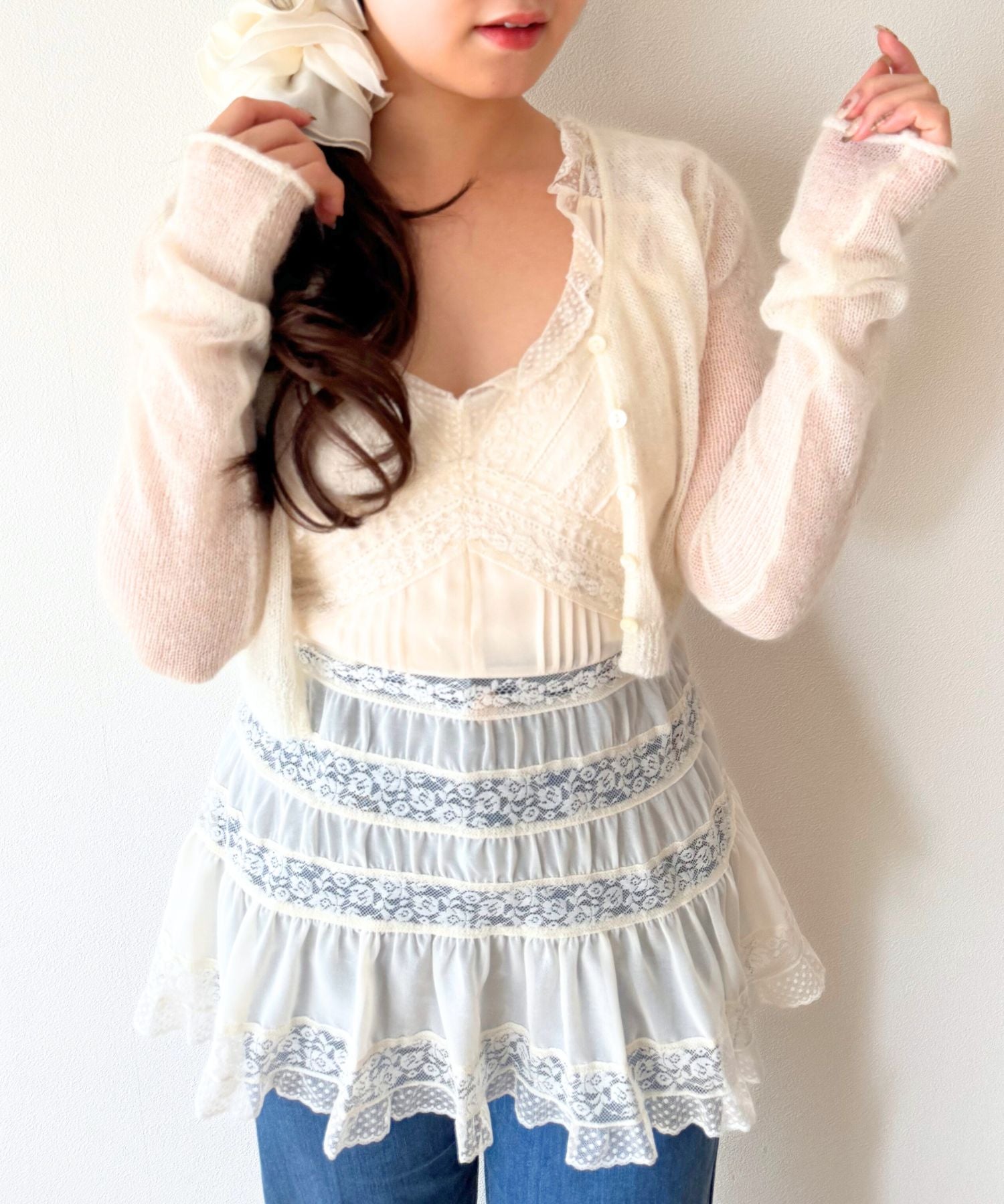 【予約】キッドモヘヤシアーカーディガン