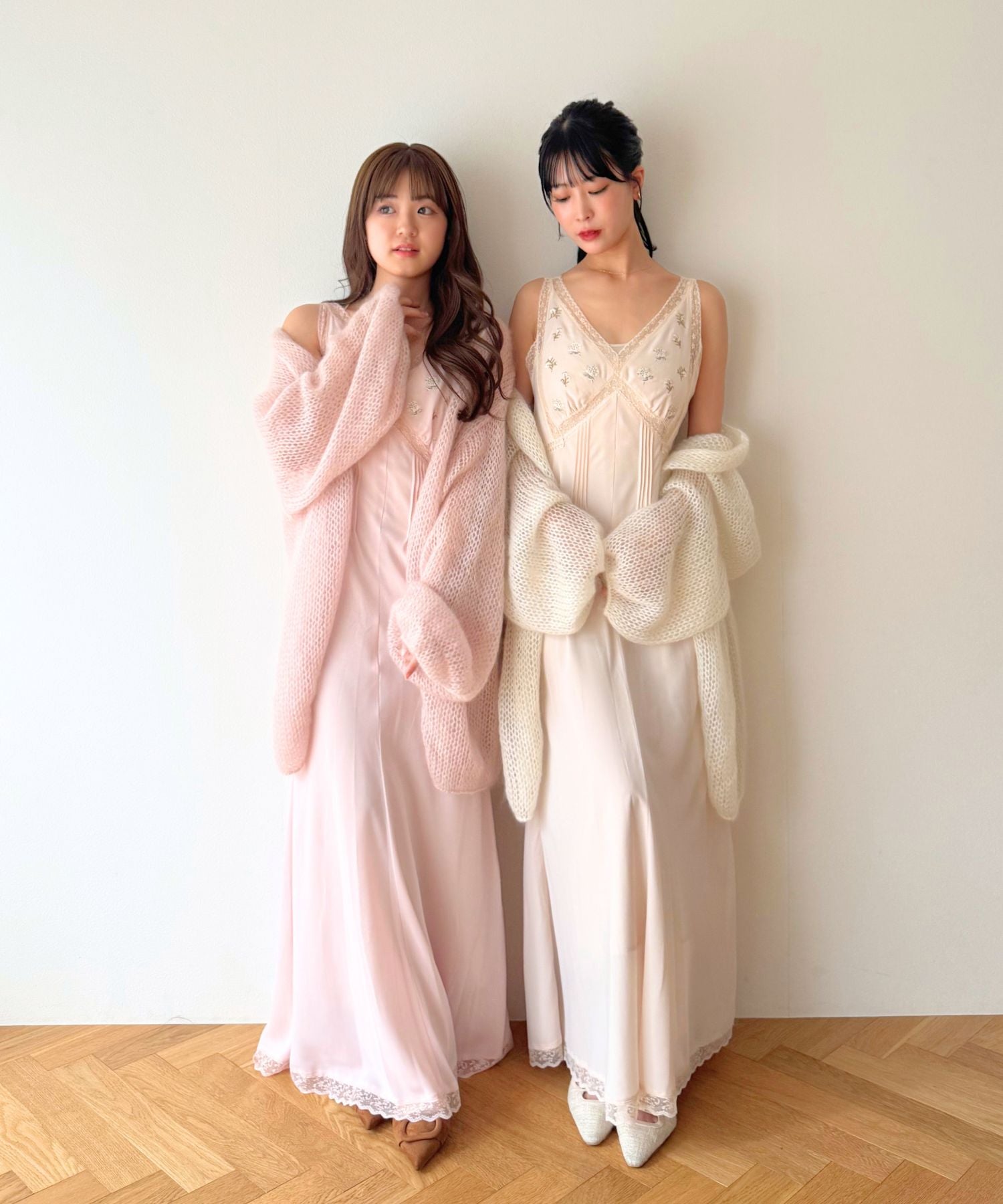 2wayキッドモヘヤシアーニット