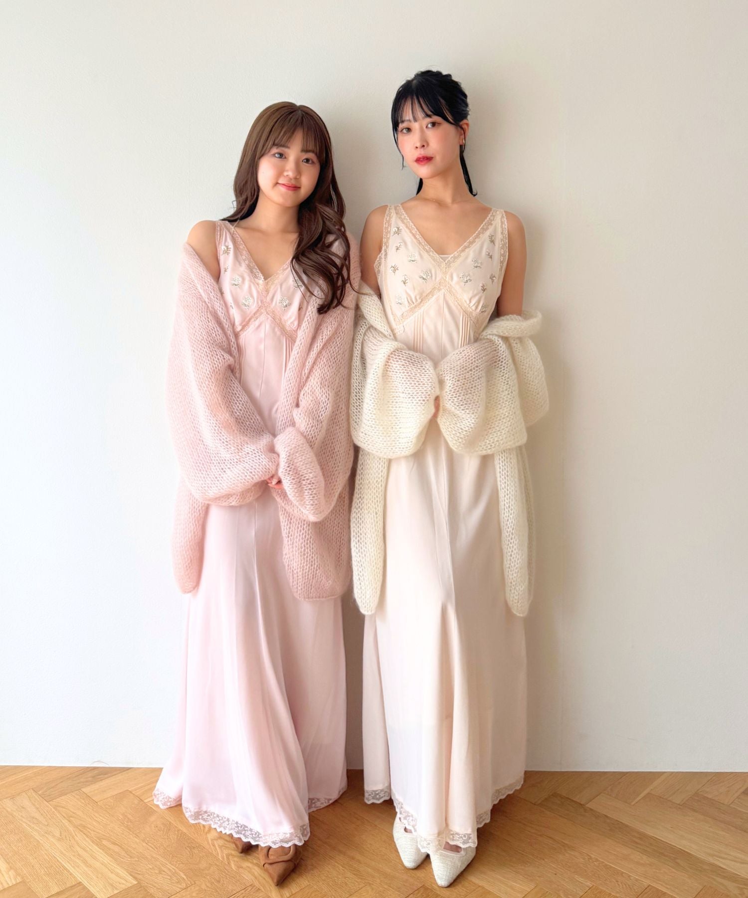 2wayキッドモヘヤシアーニット