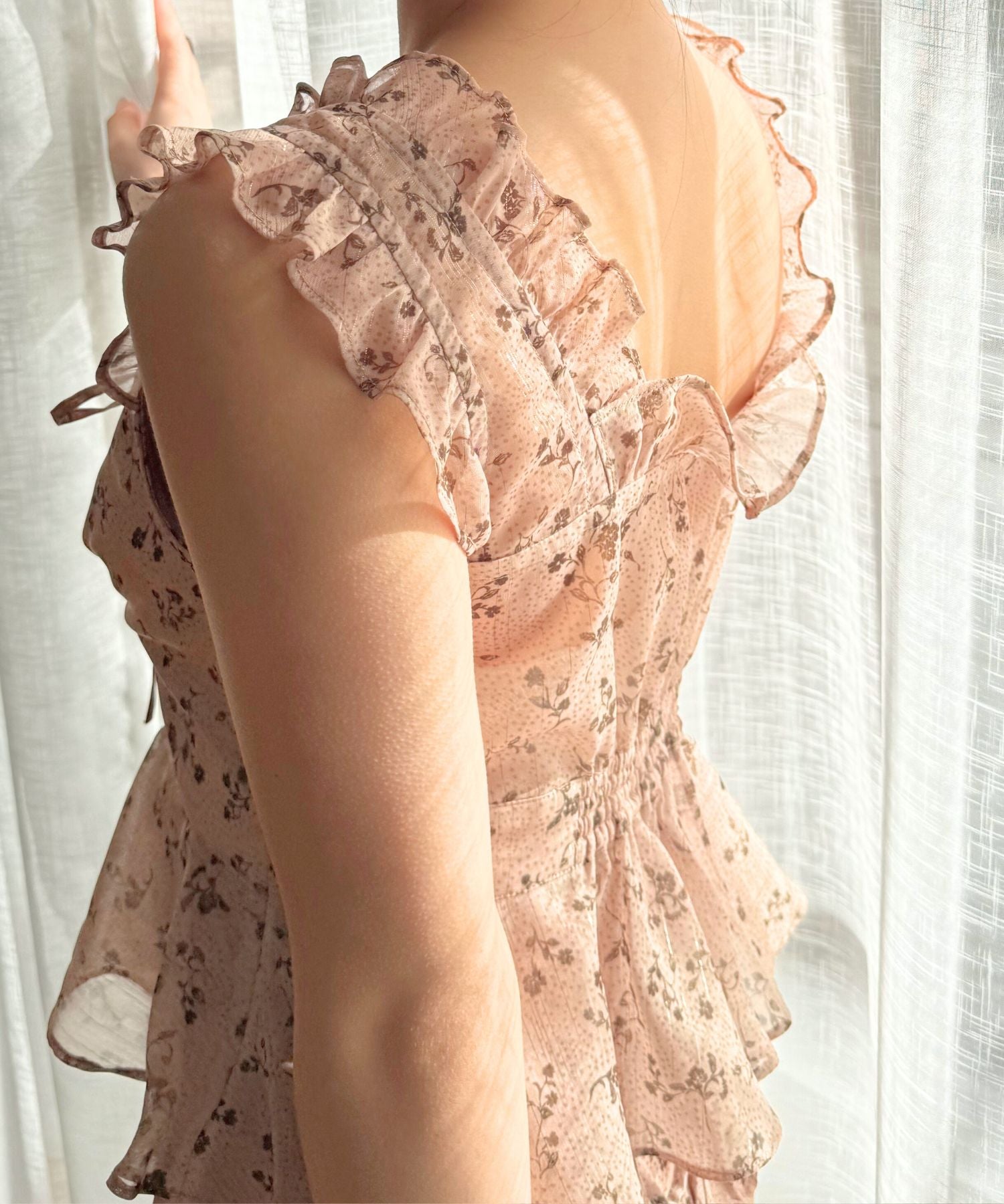 ラメドットフルールブラウス