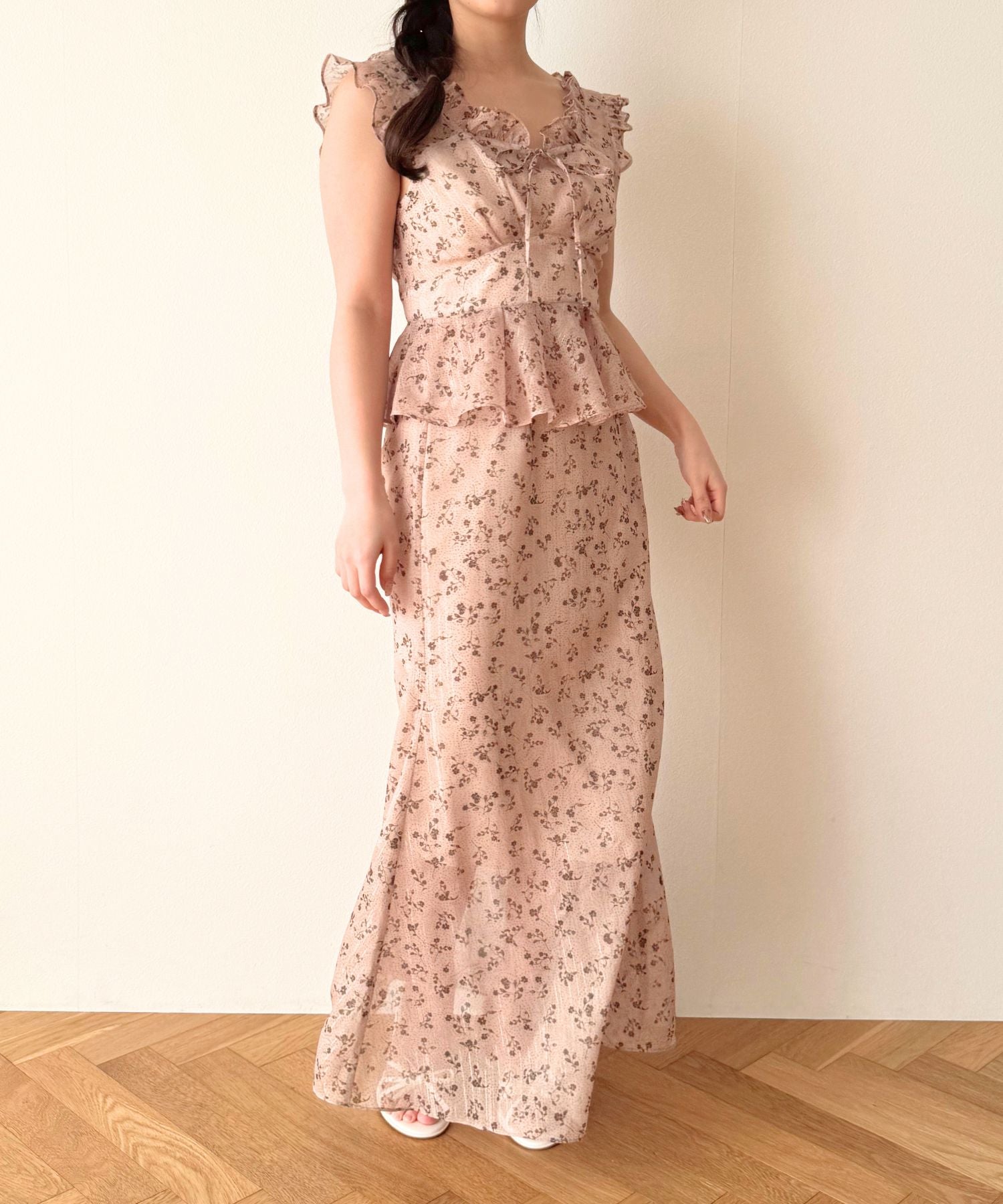 ラメドットフルールブラウス