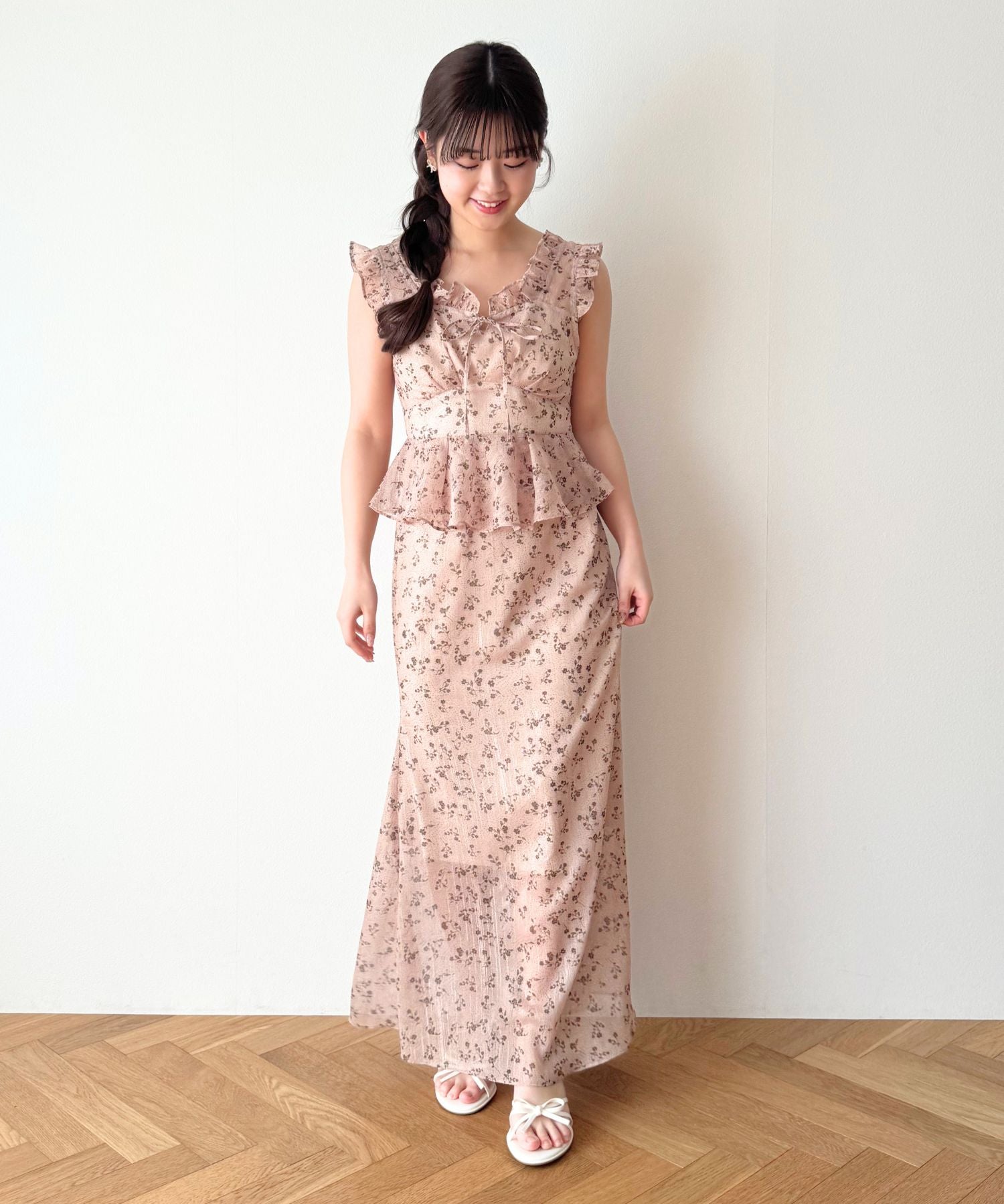 ラメドットフルールブラウス