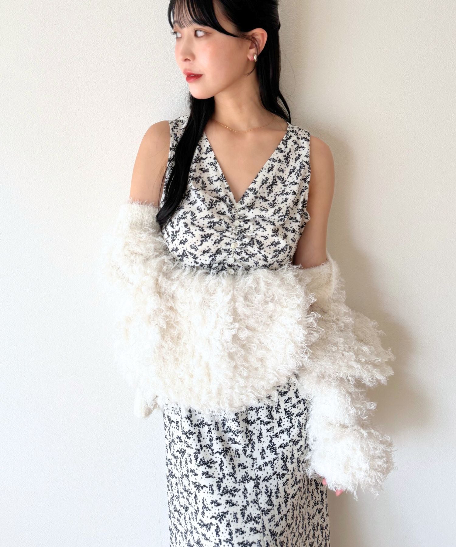 ラメフラッフィ―カーディガン