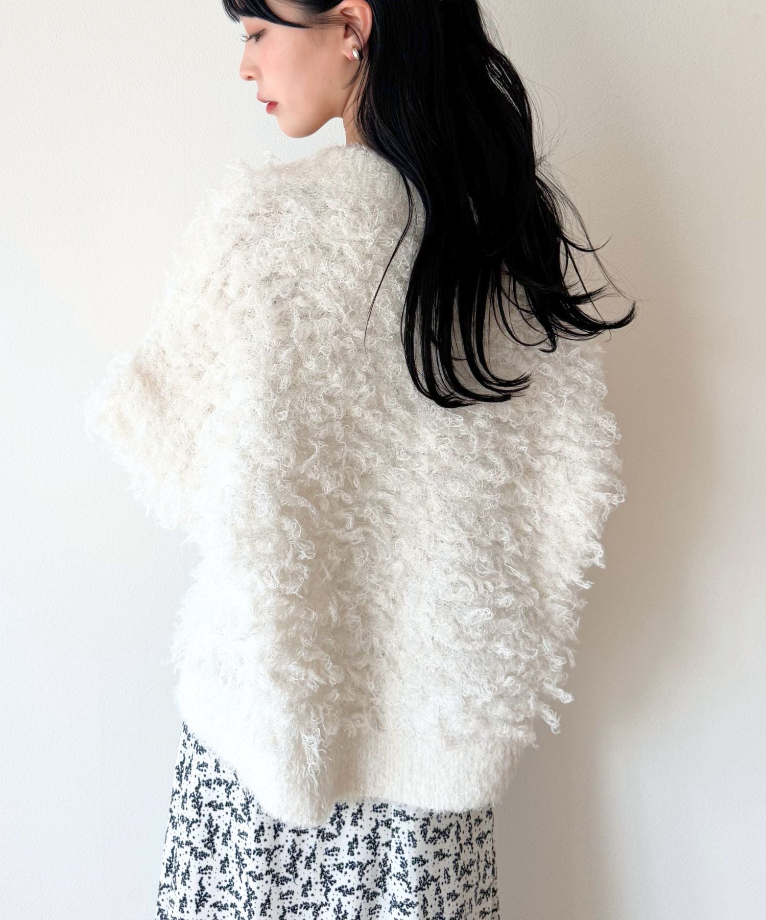 ラメフラッフィ―カーディガン