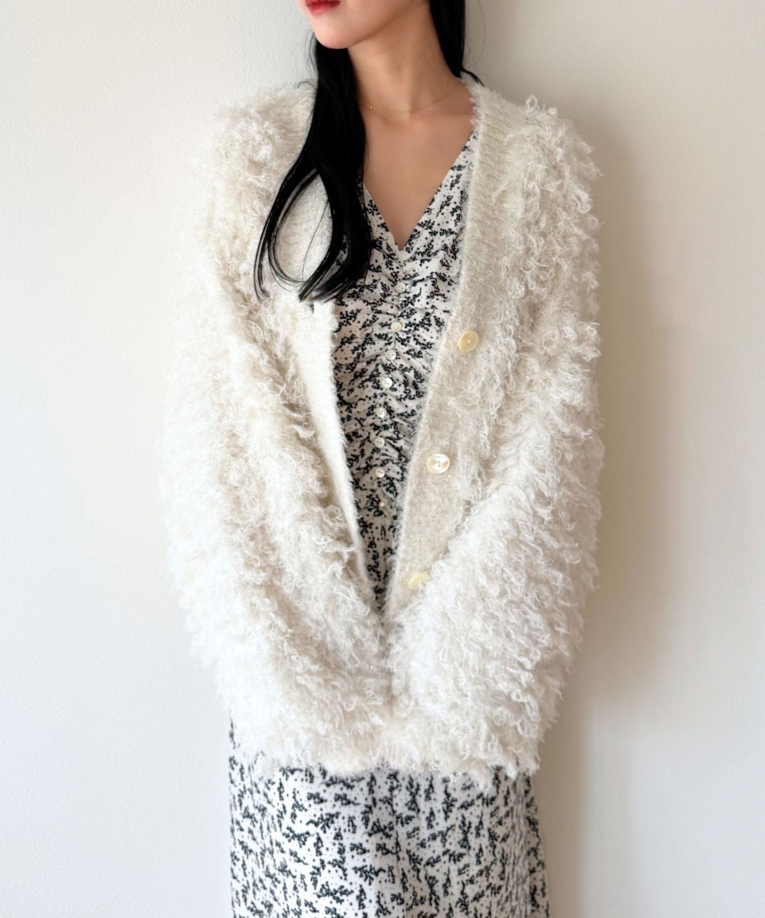 ラメフラッフィ―カーディガン