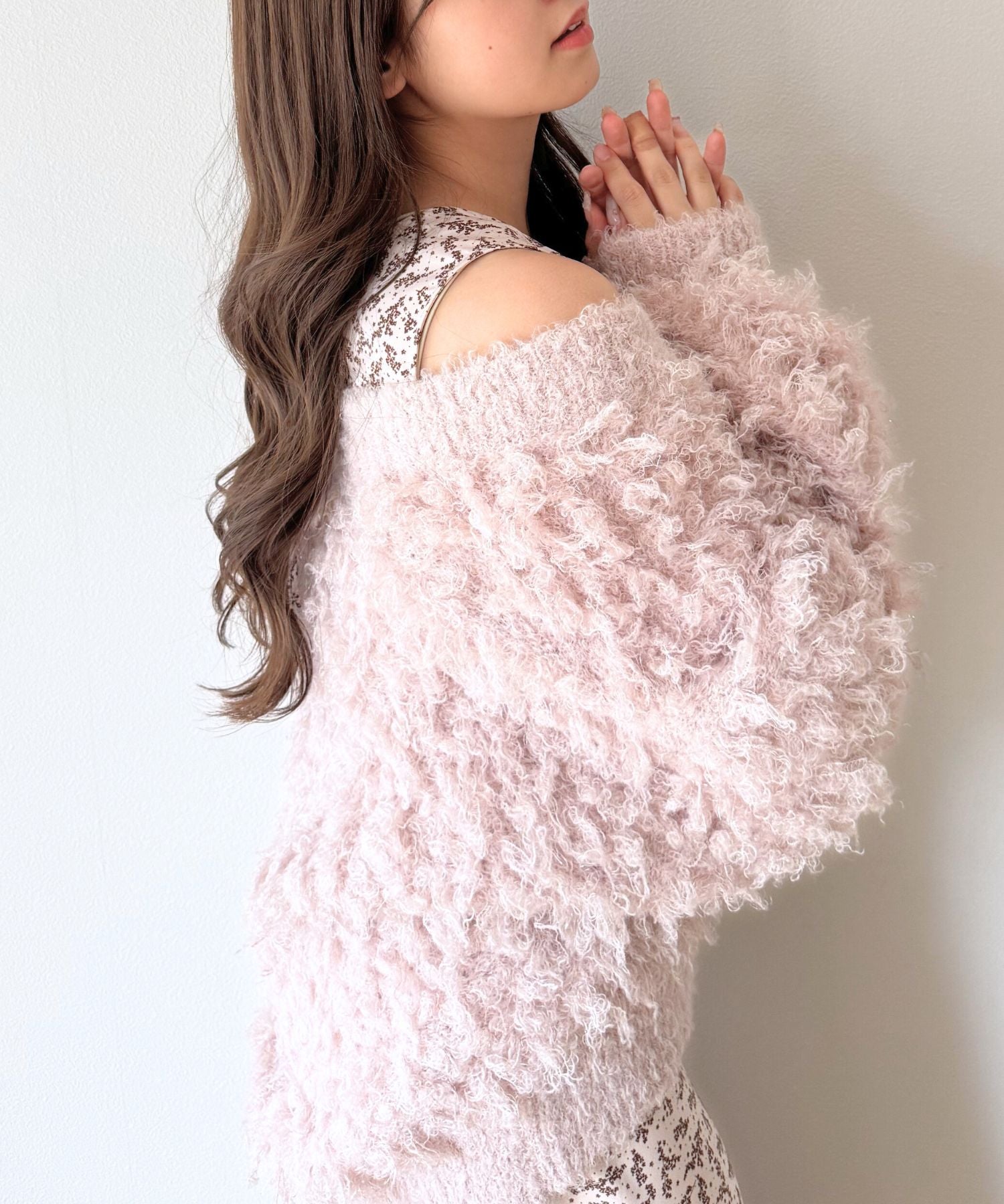 ラメフラッフィ―カーディガン