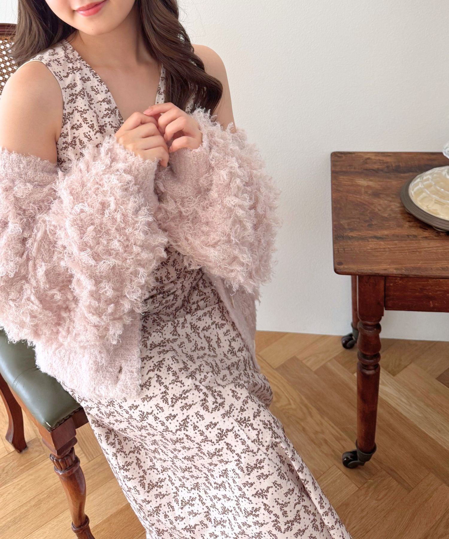 ラメフラッフィ―カーディガン