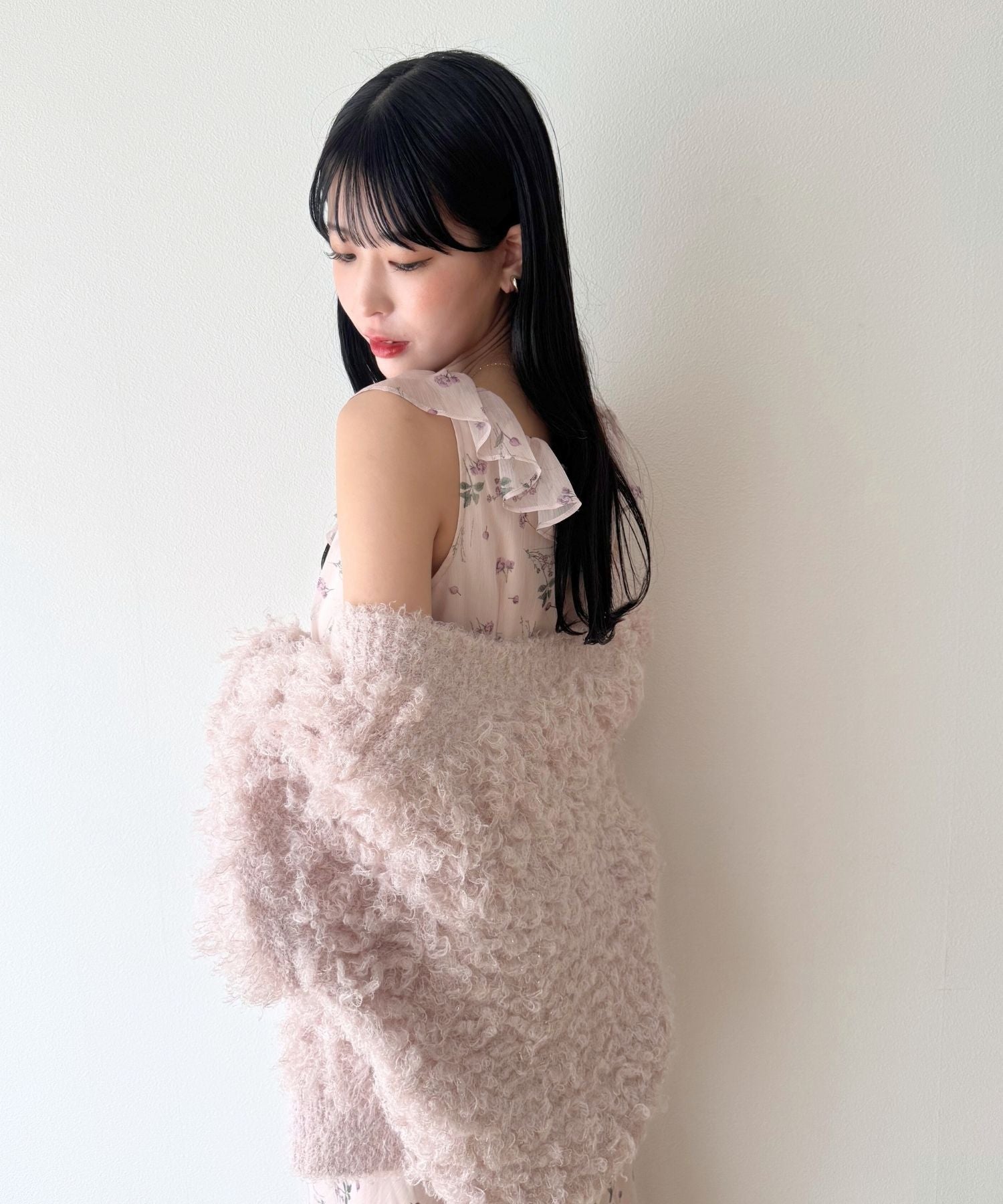 ラメフラッフィ―カーディガン