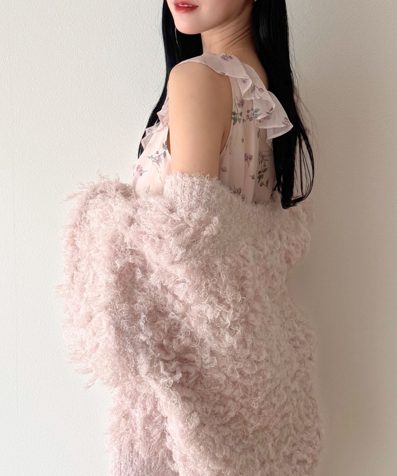 ラメフラッフィ―カーディガン