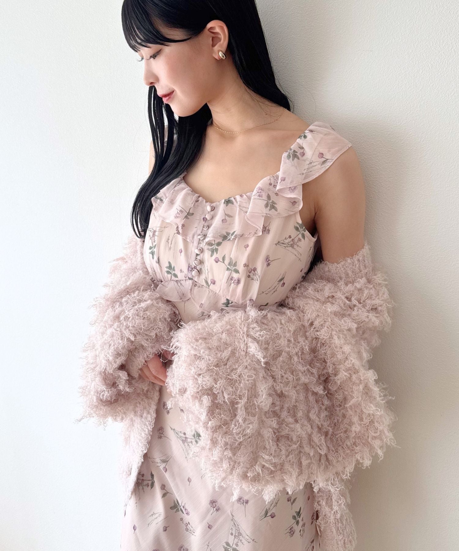 ラメフラッフィ―カーディガン