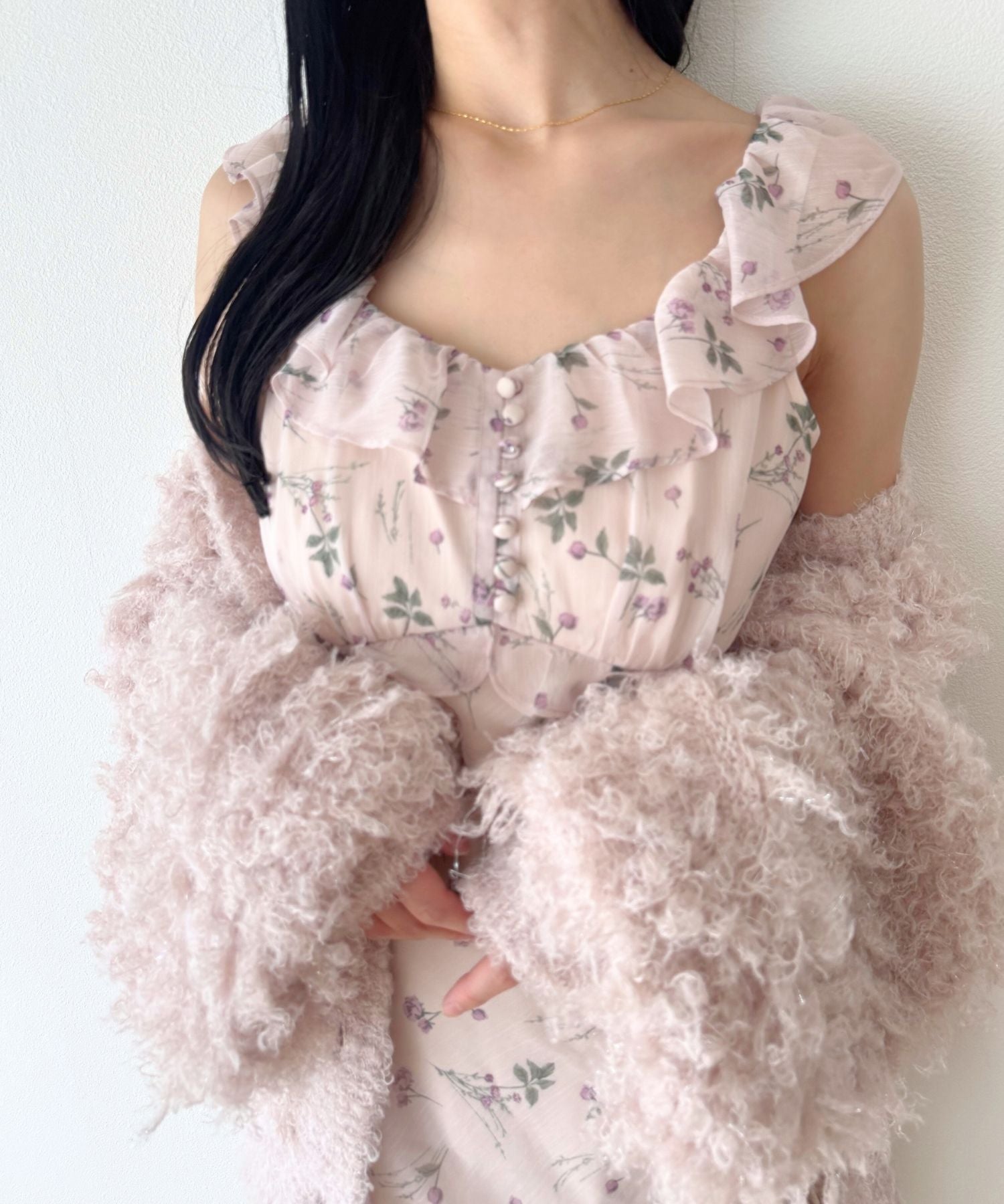 ラメフラッフィ―カーディガン