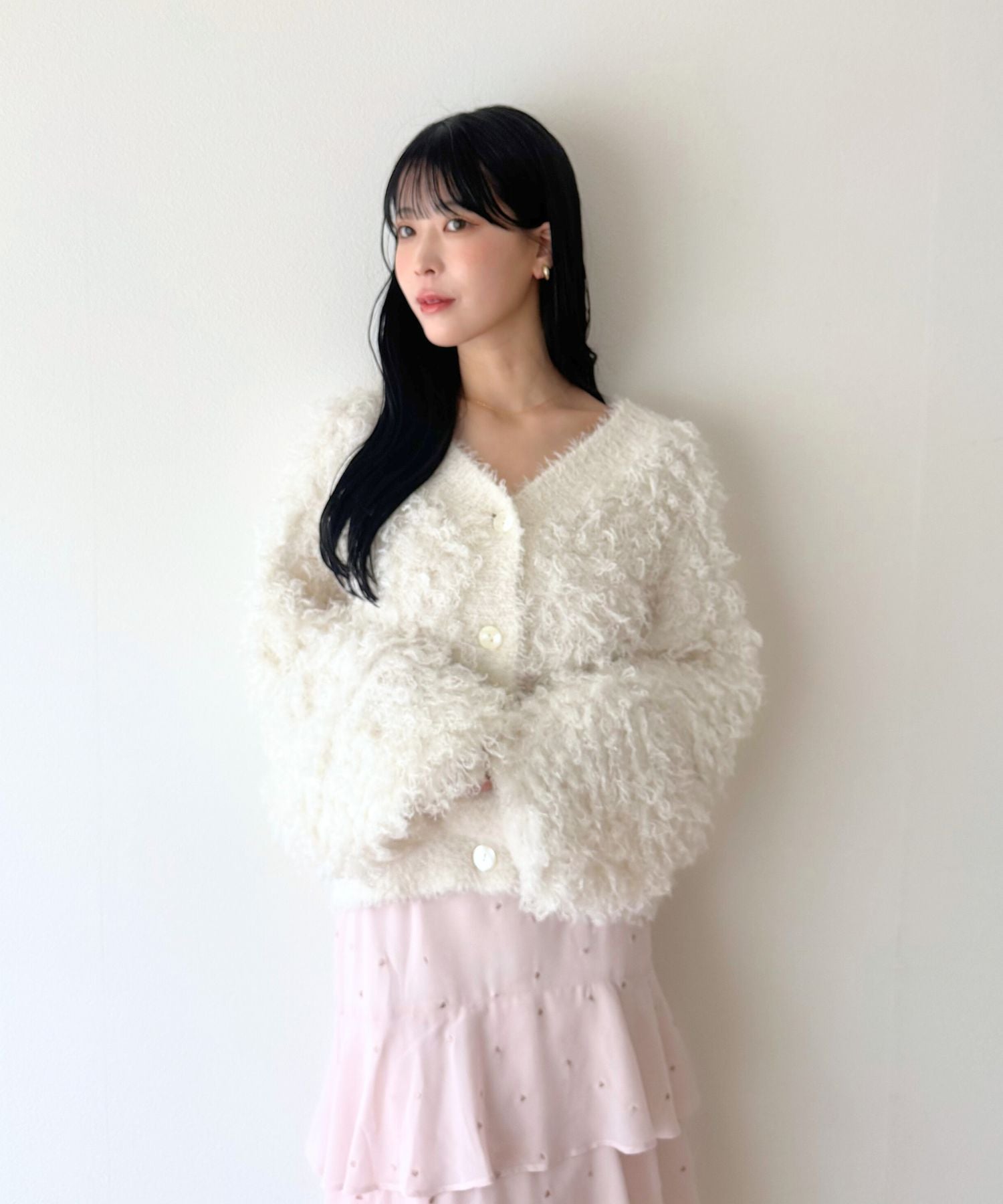 ラメフラッフィ―カーディガン