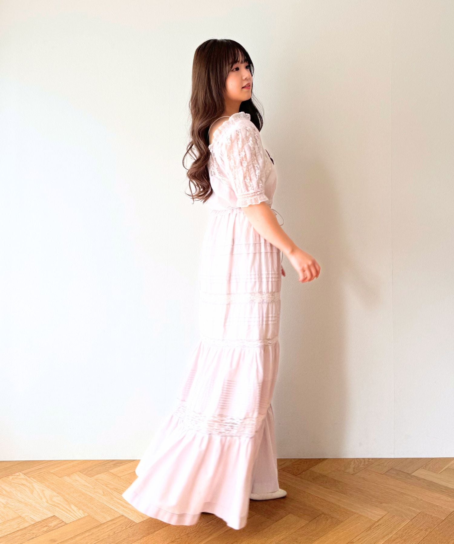 レースMIXヴィクトリアンブラウス