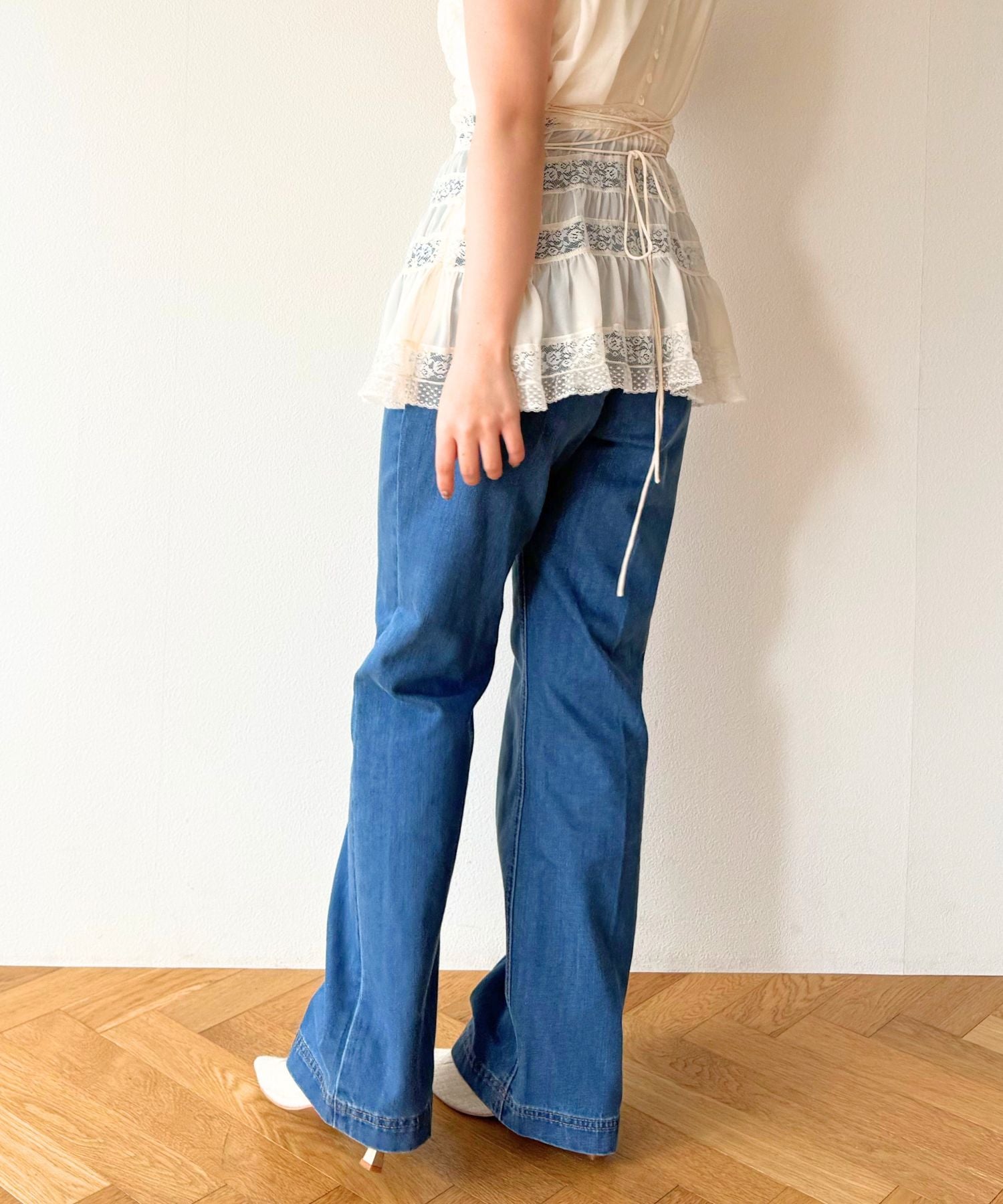 パッチポケットデニムパンツ