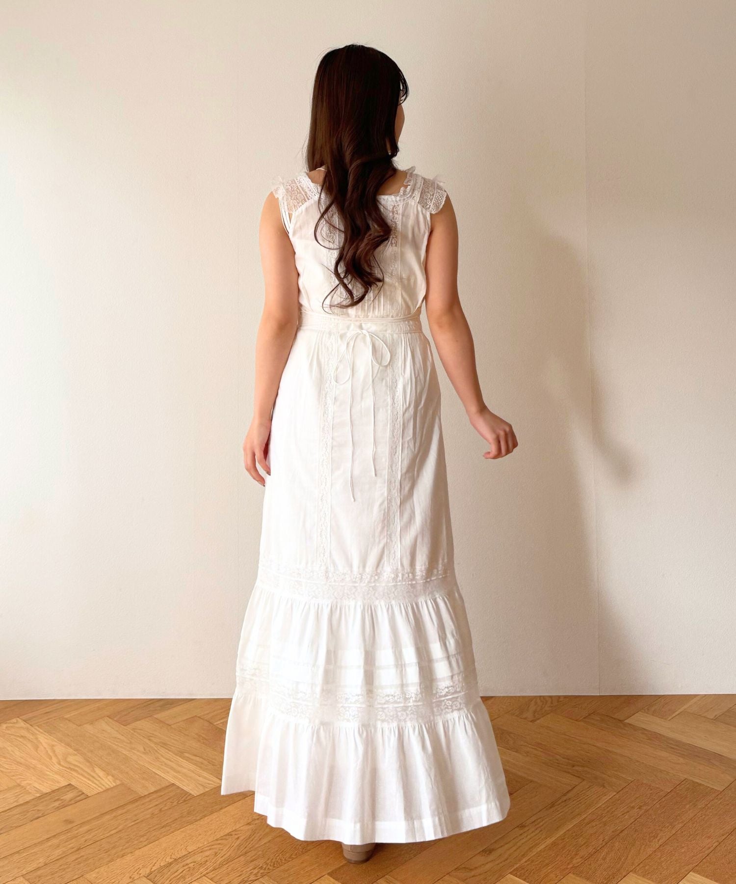 【予約】レースMIXヴィクトリアンワンピース