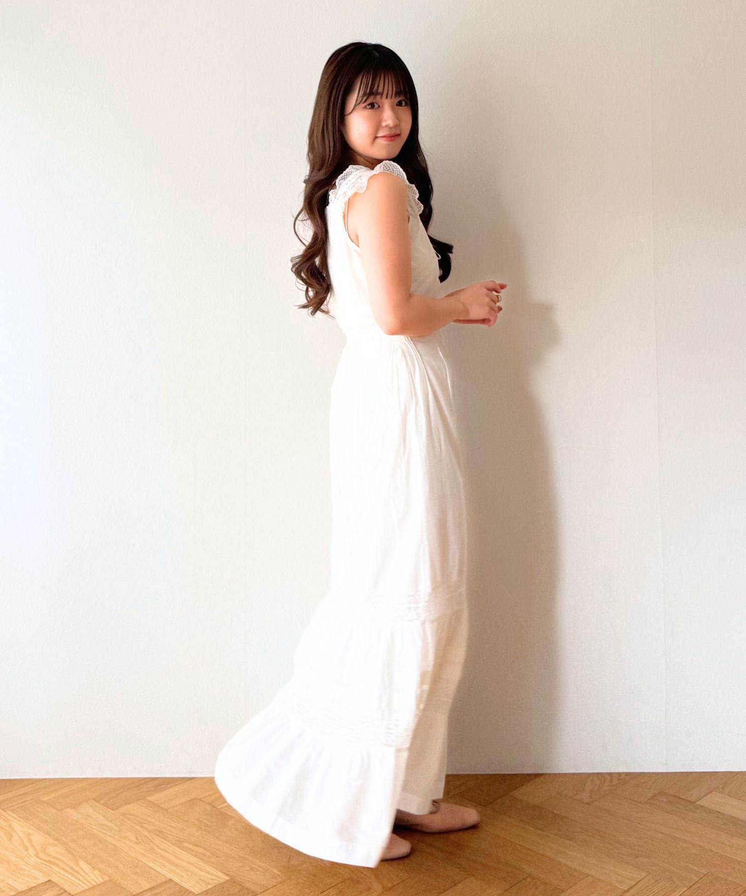 【予約】レースMIXヴィクトリアンワンピース