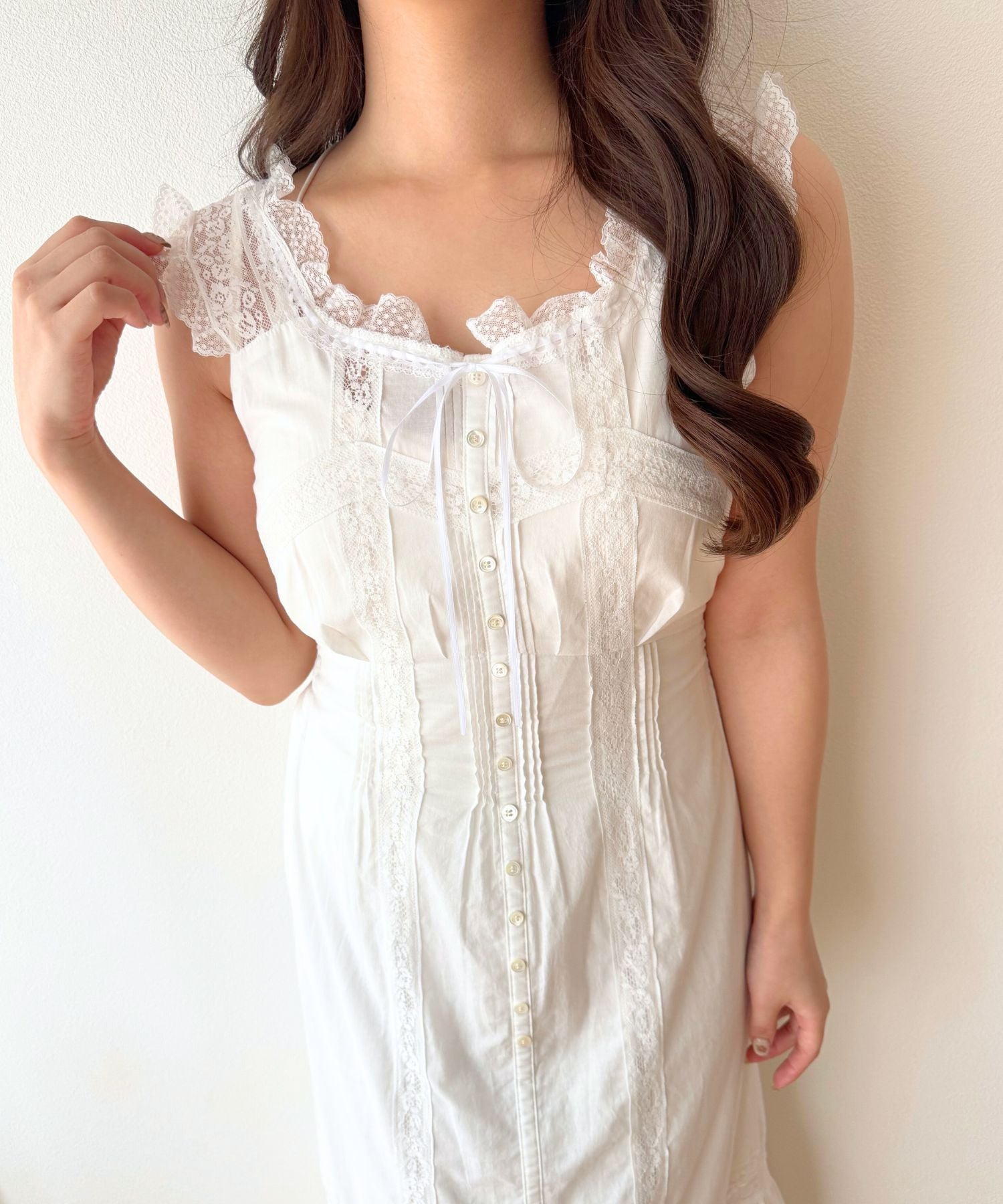 レースMIXヴィクトリアンワンピース