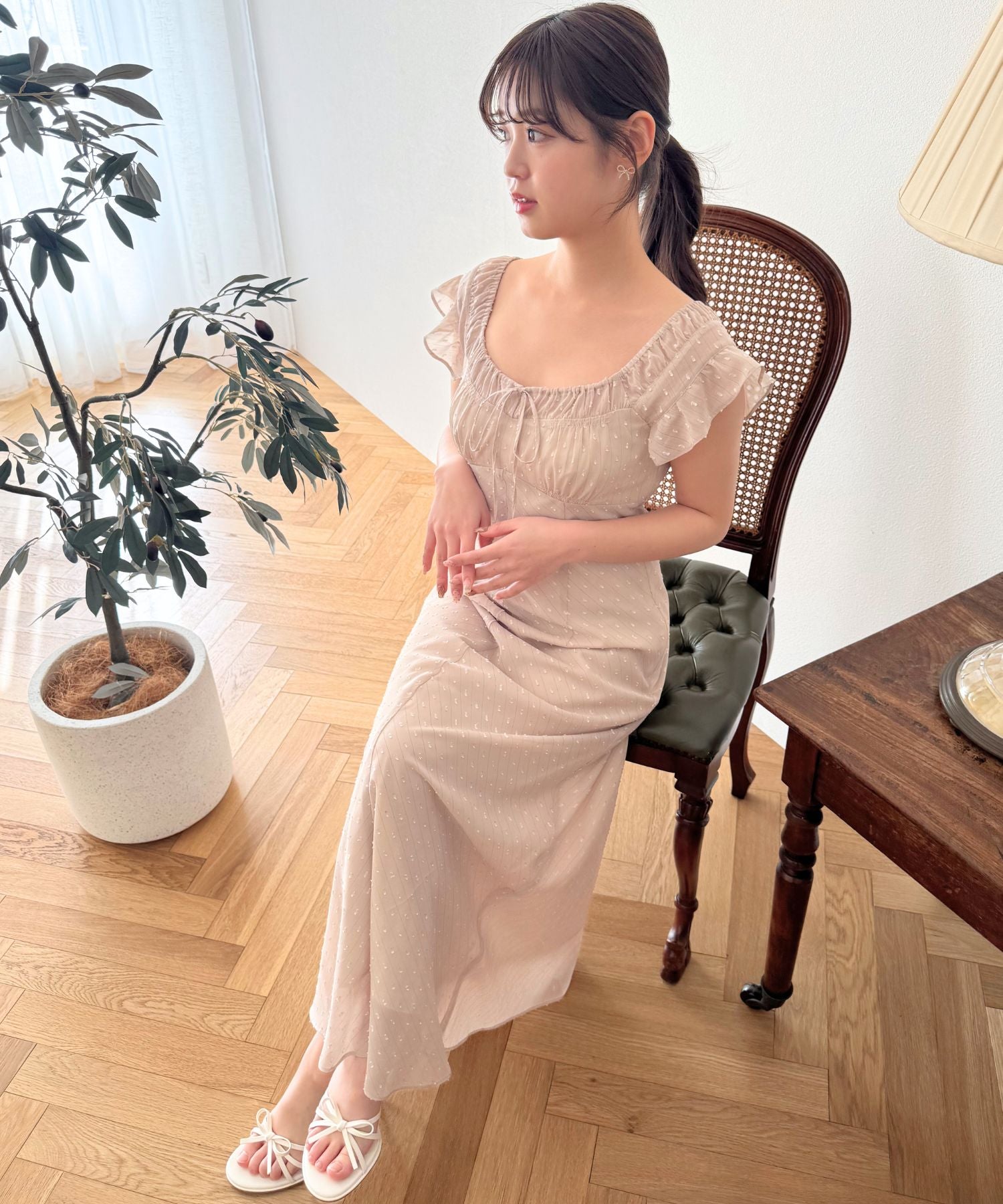 ラメストライプワンピース