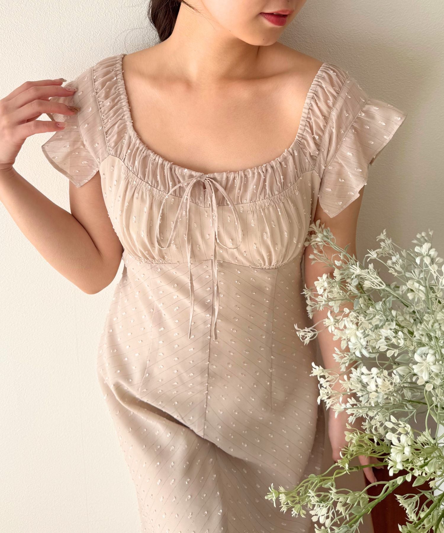 ラメストライプワンピース