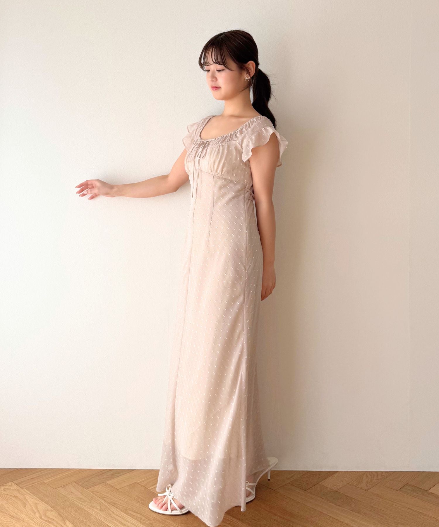 ラメストライプワンピース