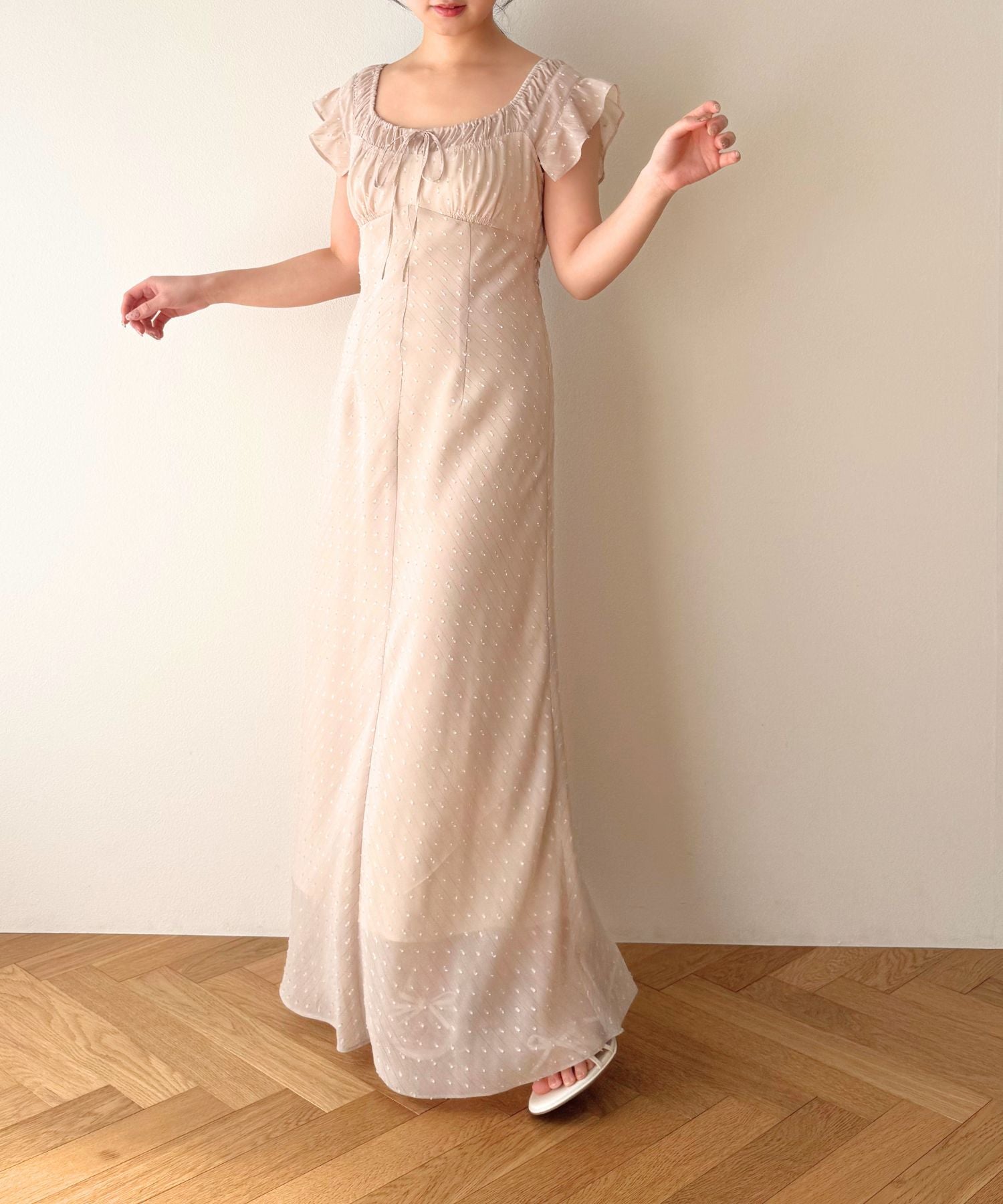 ラメストライプワンピース