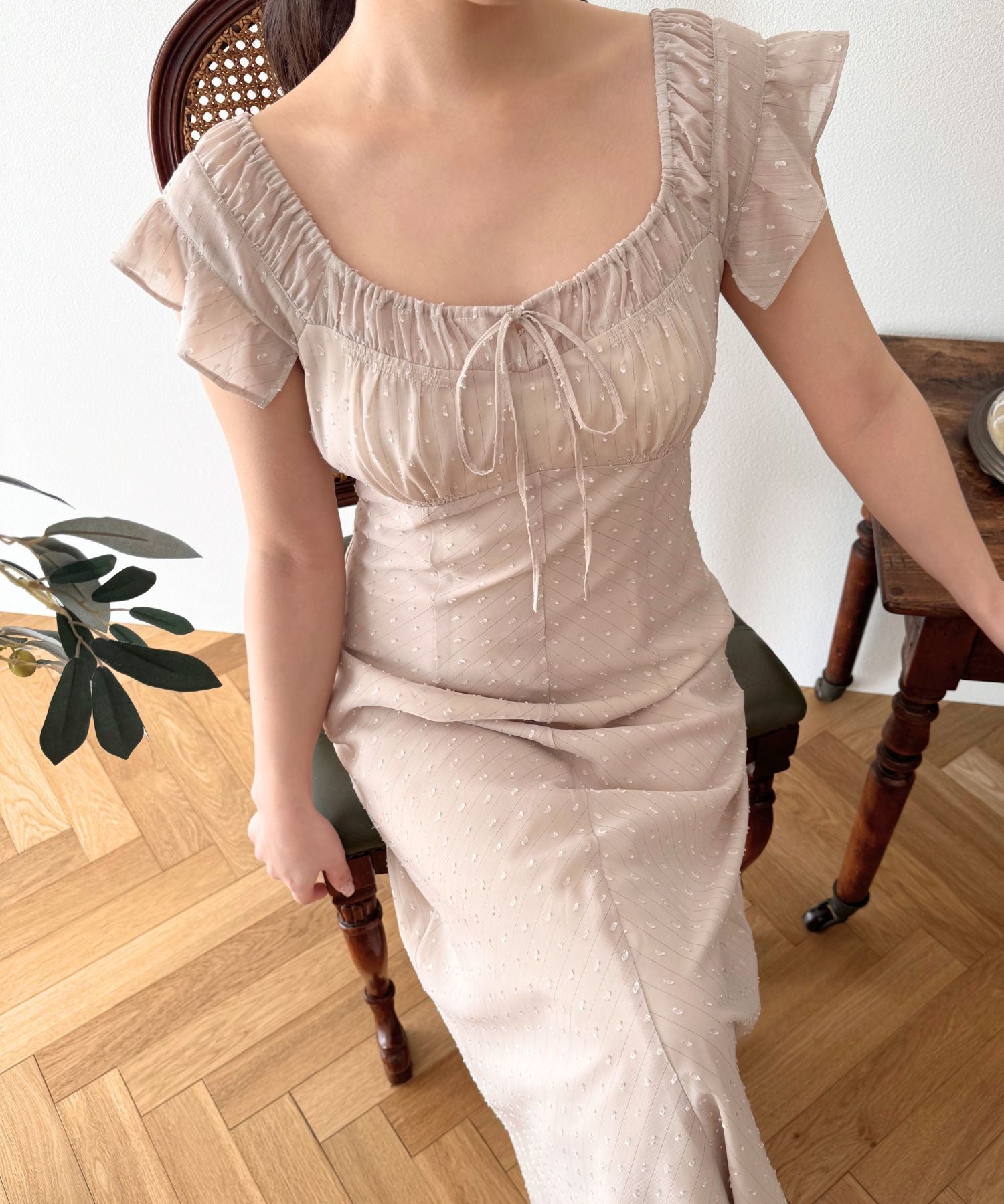 ラメストライプワンピース