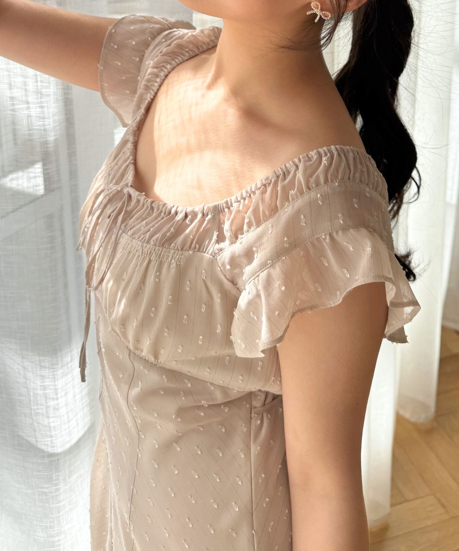 ラメストライプワンピース