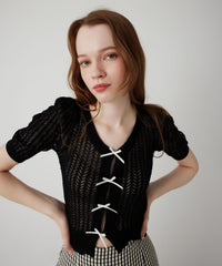 ミニリボンカーディガン