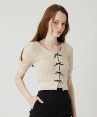 ミニリボンカーディガン