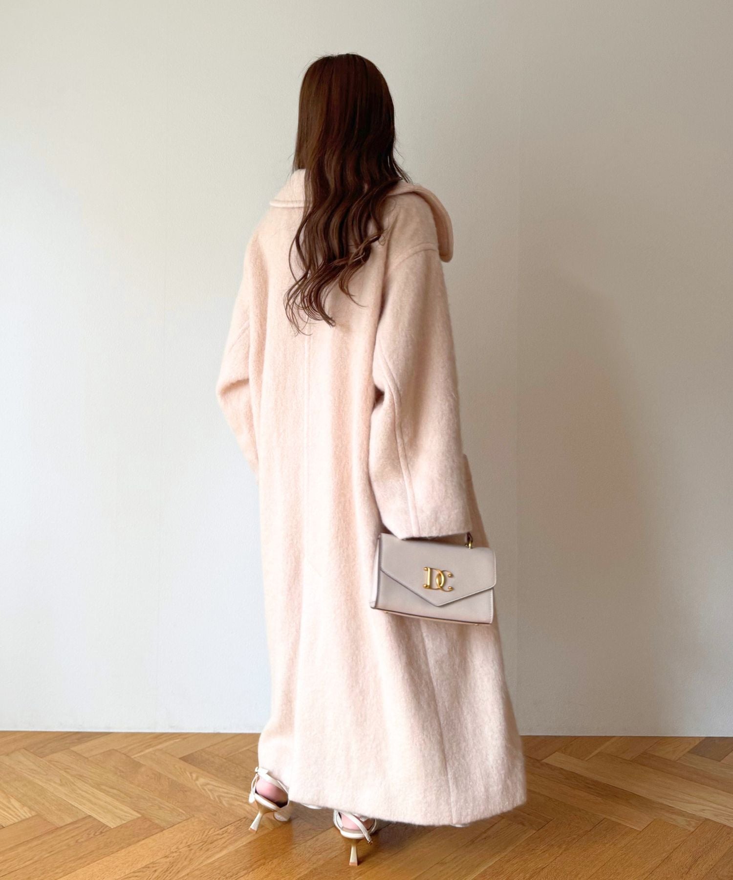 モヘヤシャギーステンカラーコート