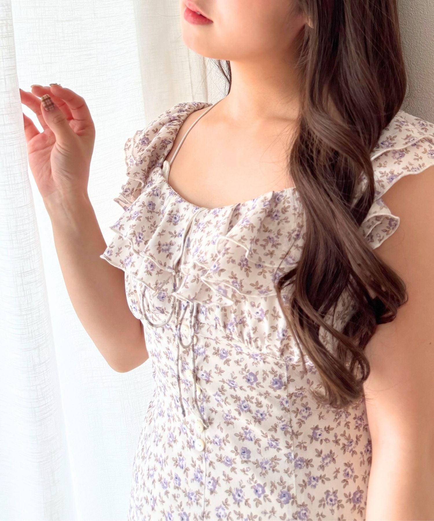 ローズフリルワンピース